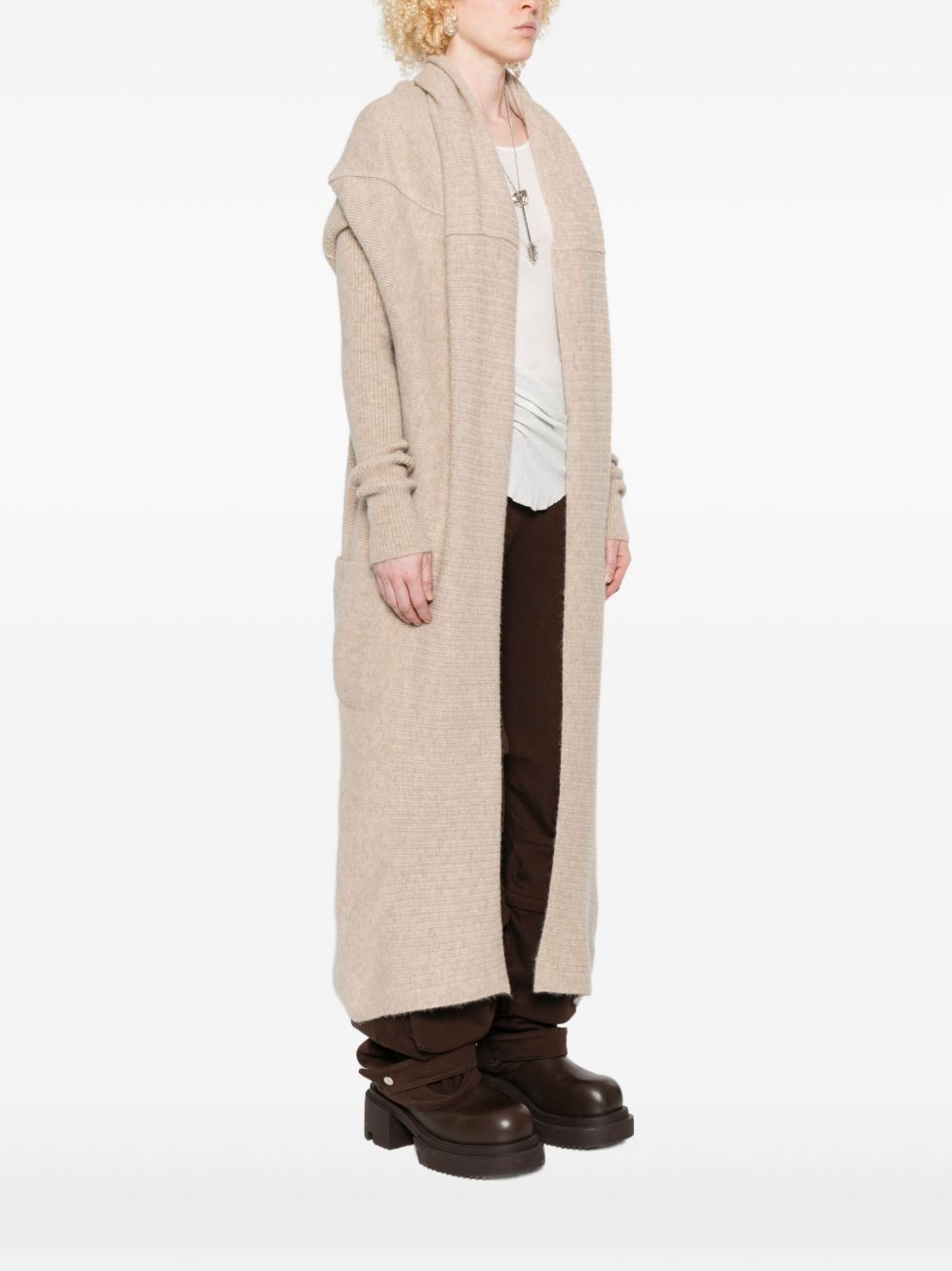 RICK OWENS Elegant Long Cardigan - Women's Loose Fit