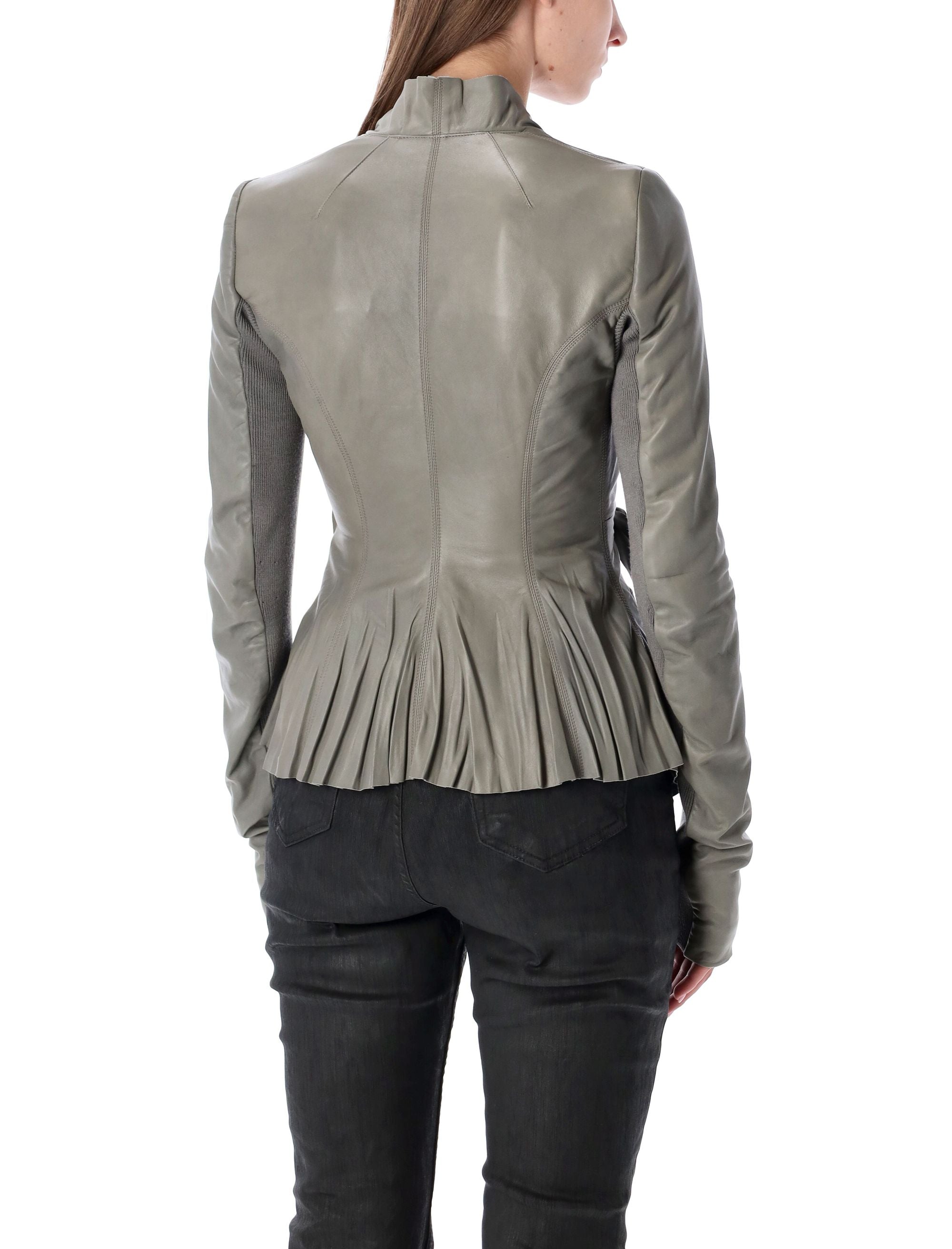 RICK OWENS Fashion-Forward Leather Jacket for Women - FW25