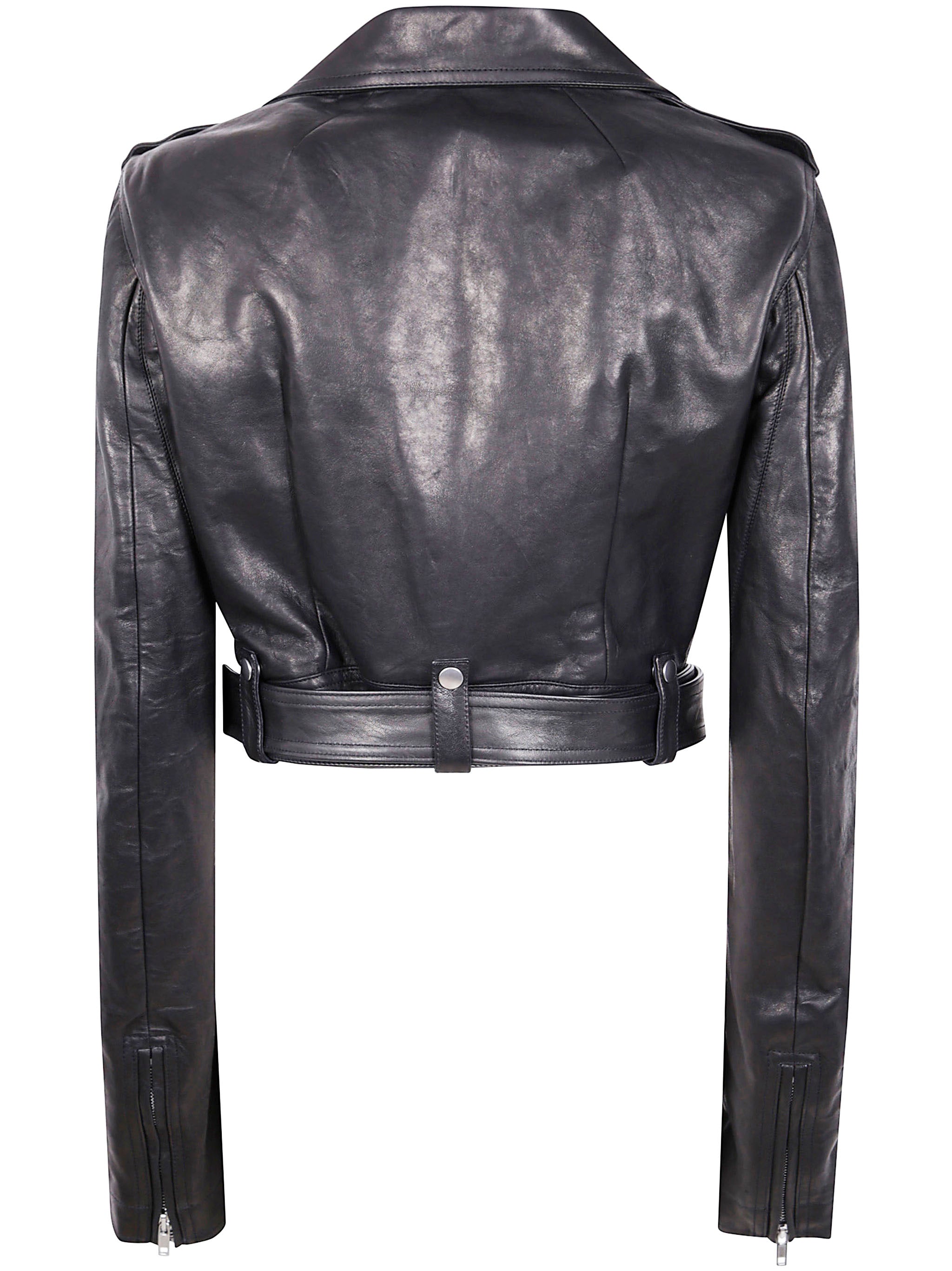 RICK OWENS Cropped Mini Leather Stogges for Women