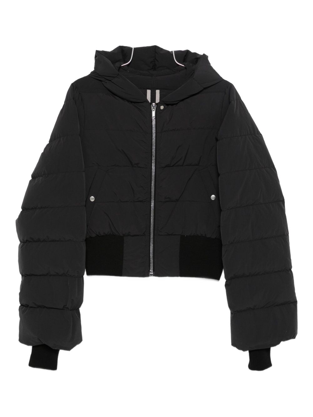 RICK OWENS Quilted Down Jacket with Hood for Women