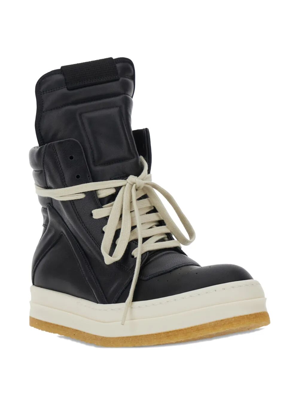 RICK OWENS Women's Creep Geobasket Leather Sneakers