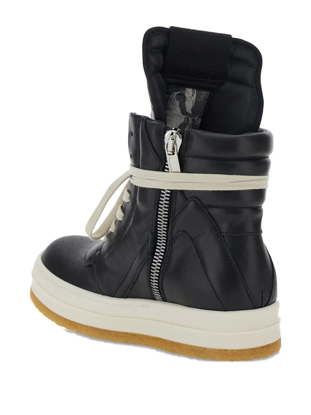 RICK OWENS Women's Creep Geobasket Leather Sneakers