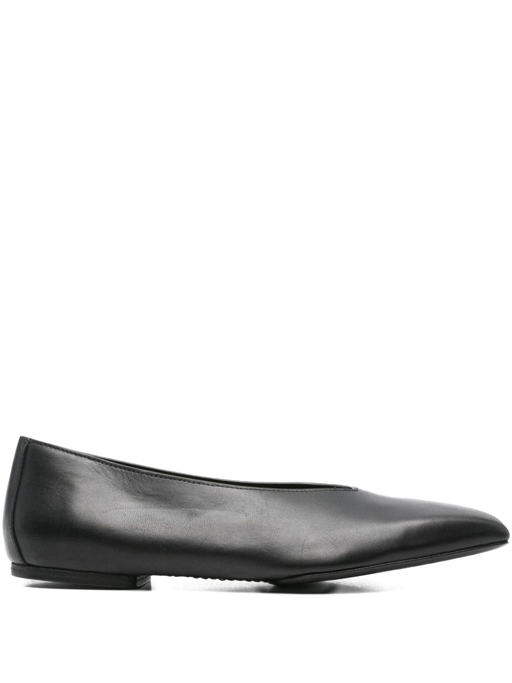 RICK OWENS Leather Ballet Flats - Slip-On Style with Square Toe