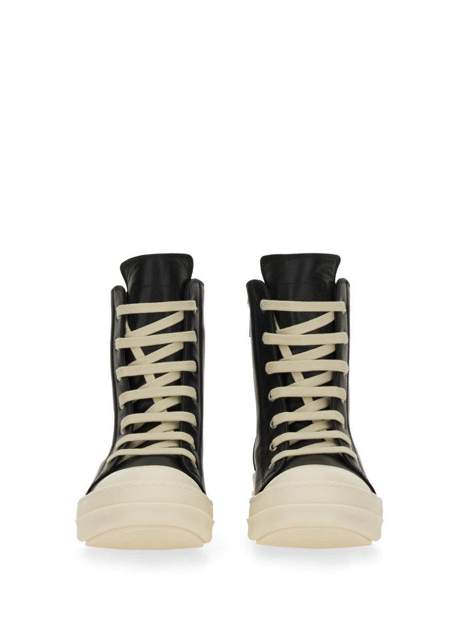 RICK OWENS Women’s Leather High-Top Sneakers