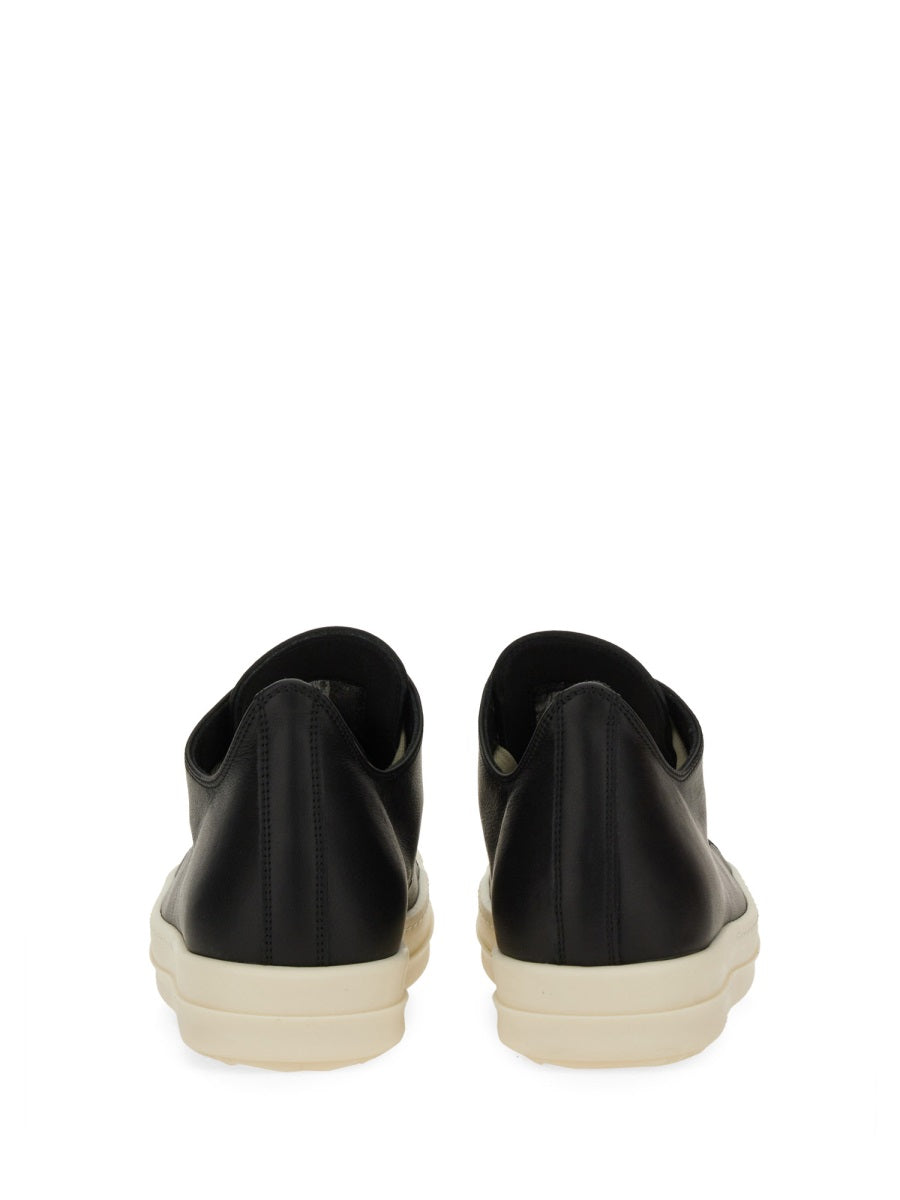 RICK OWENS Leather High-Top Sneakers