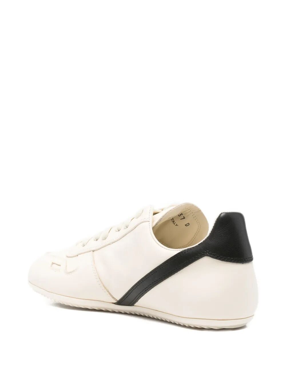 RICK OWENS Minimal Leather Sneakers - Women's Size