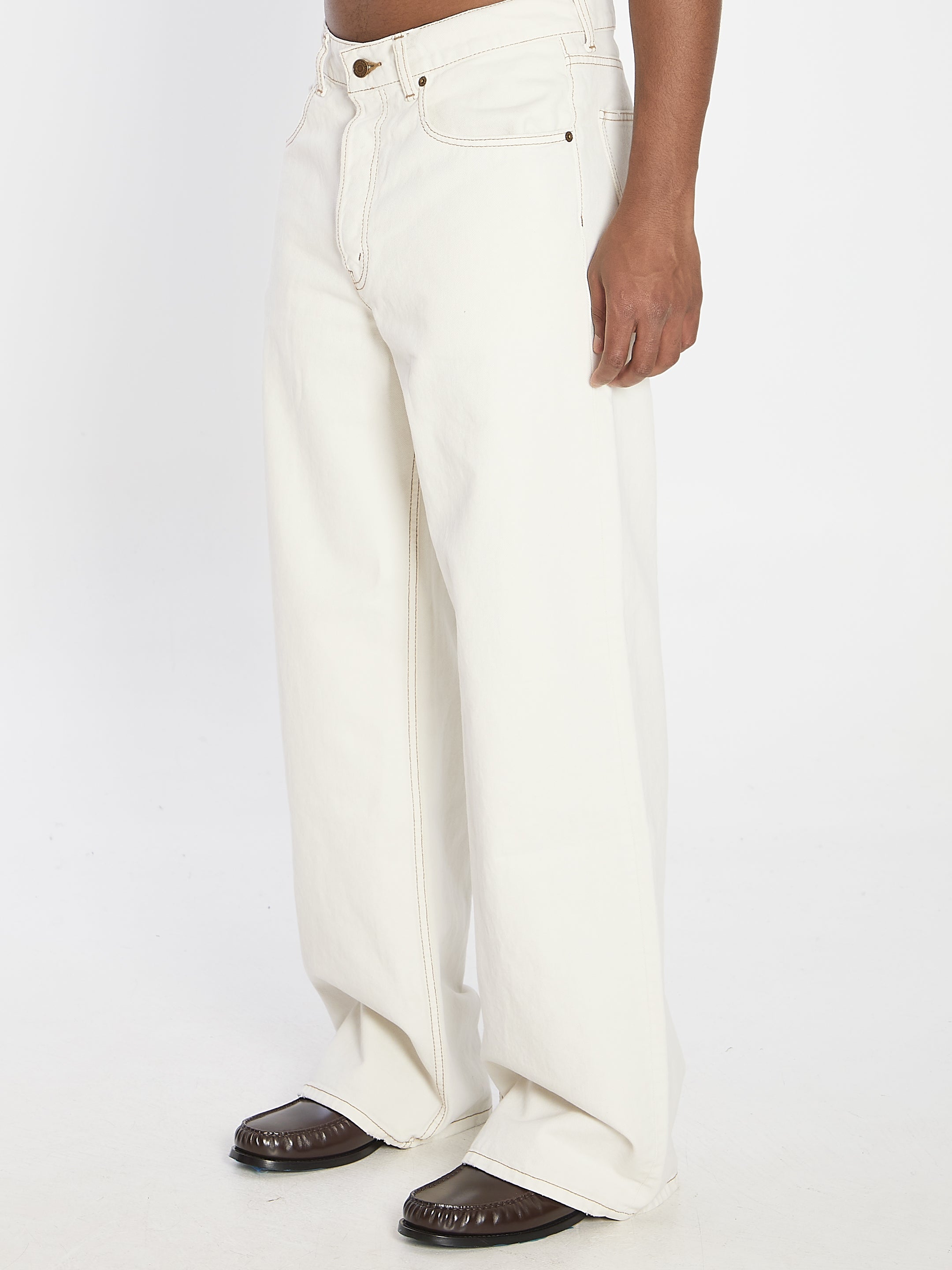 CELINE Wide Leg Denim Trousers - Size 29