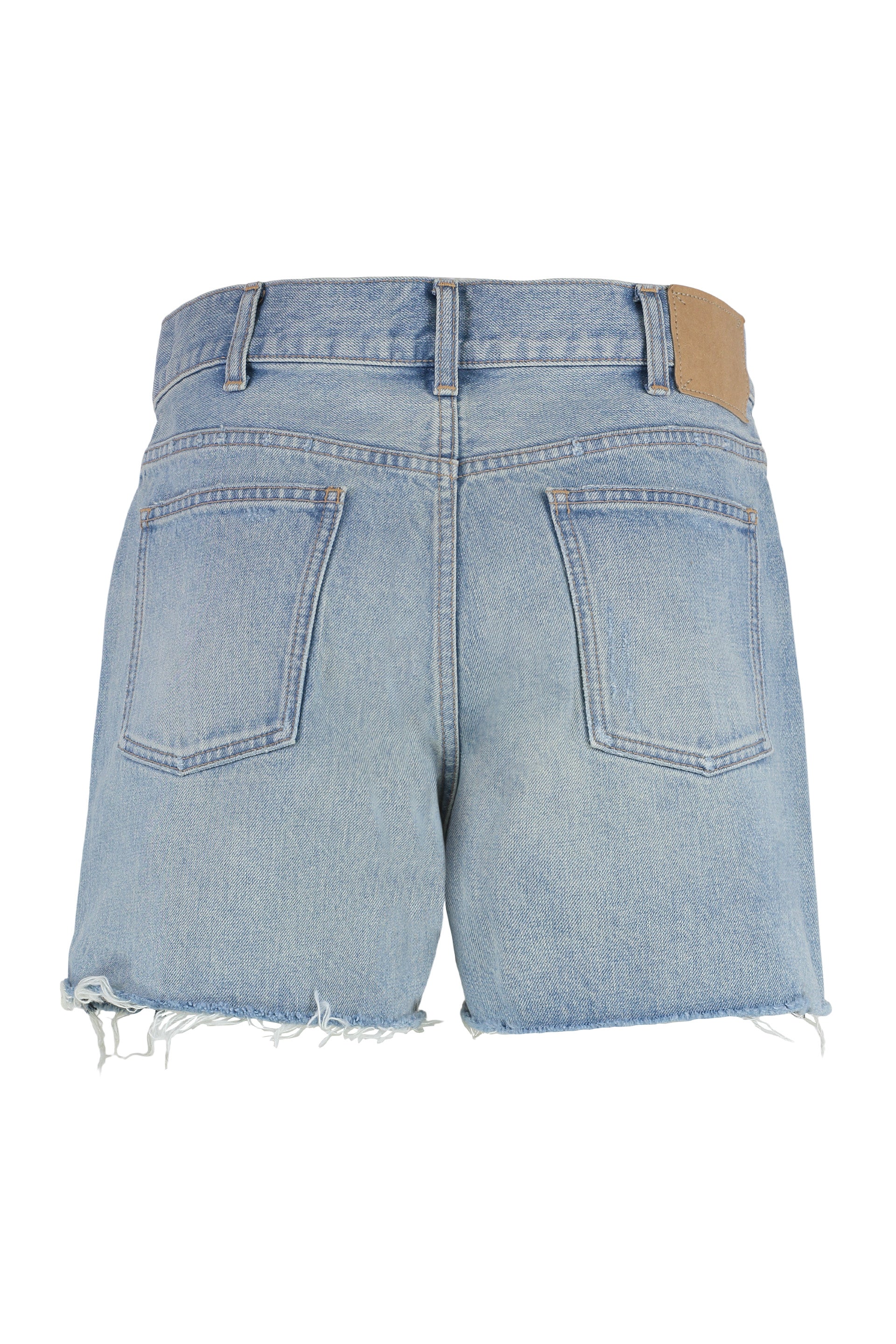 CELINE Frayed Hem Denim Shorts for Women