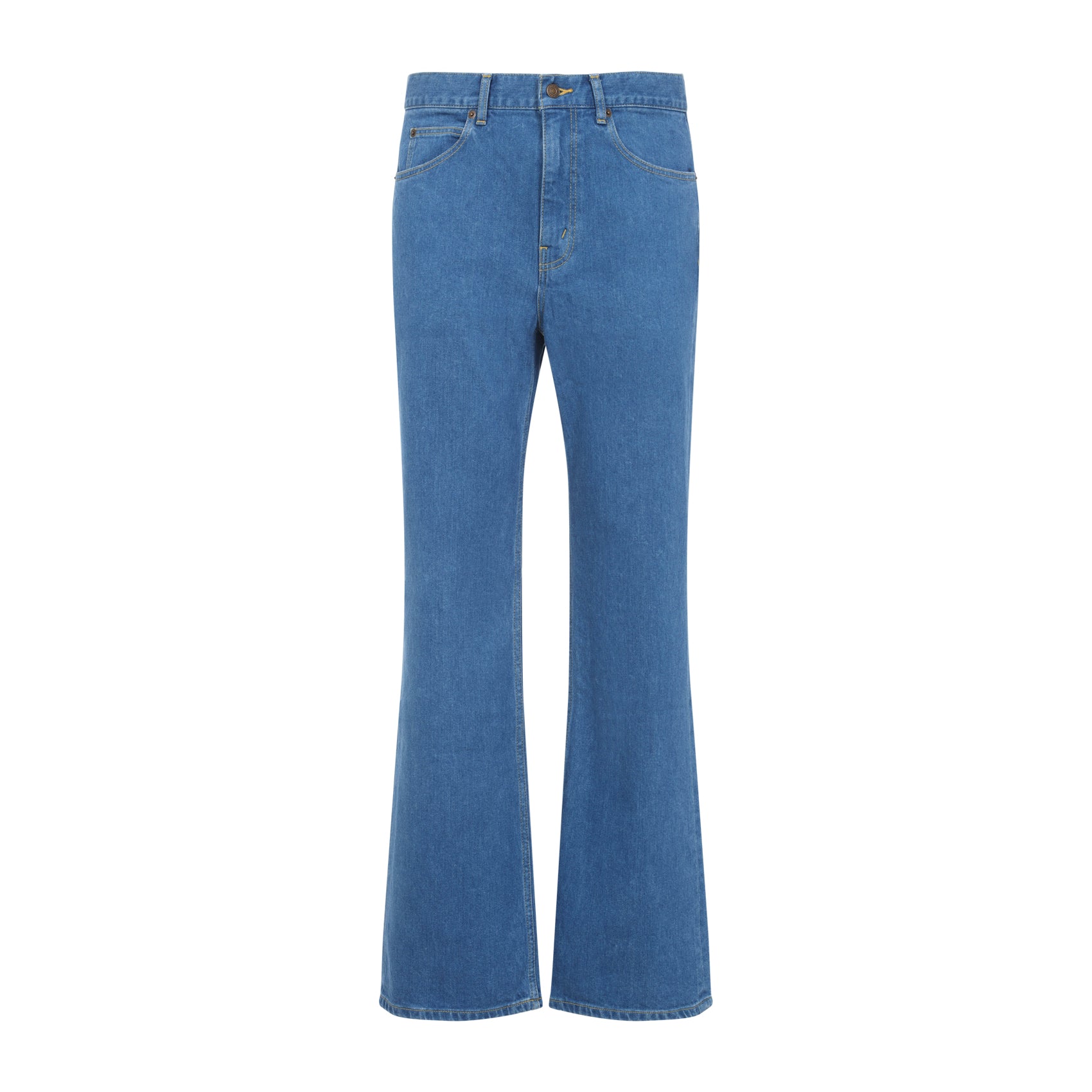 CELINE Western Flared Cotton Jeans