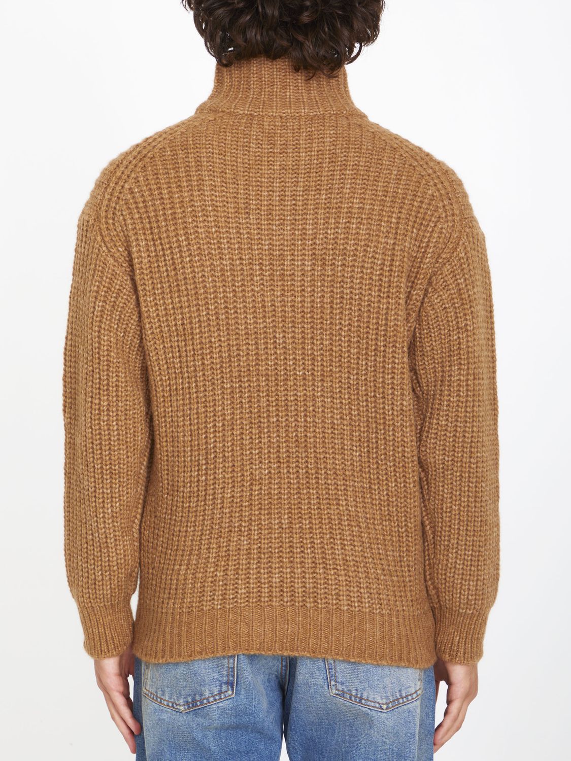 ROBERTO COLLINA High-Neck Alpaca Blend Jumper - Regular Fit