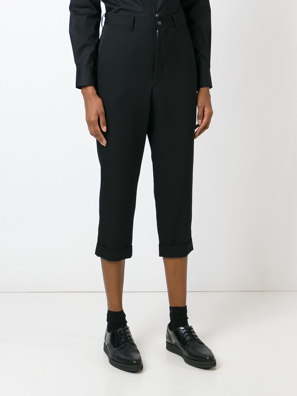 COMME DES GARÇONS Wool Mini Cropped Trousers