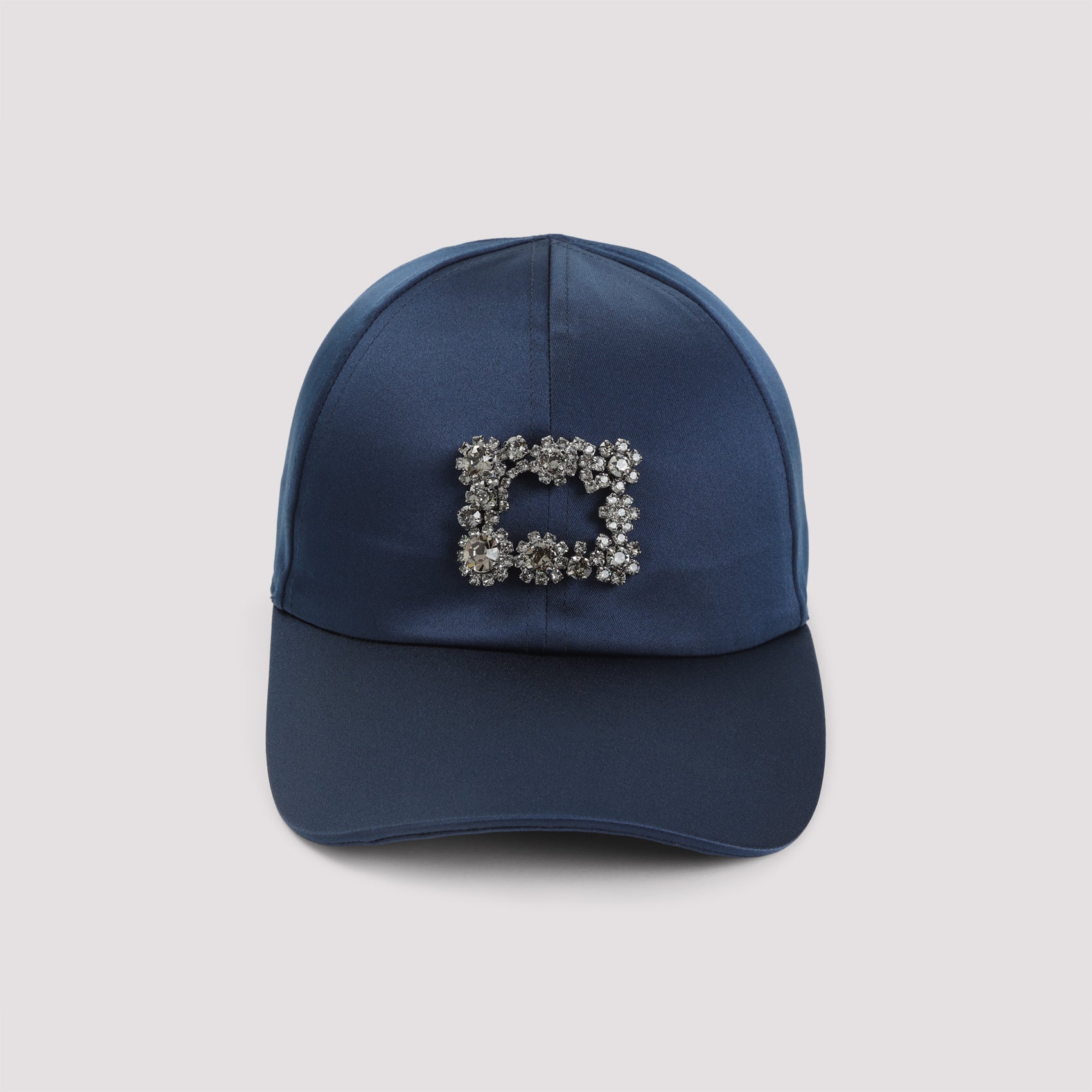 ROGER VIVIER Satin Flower Embellished Cap