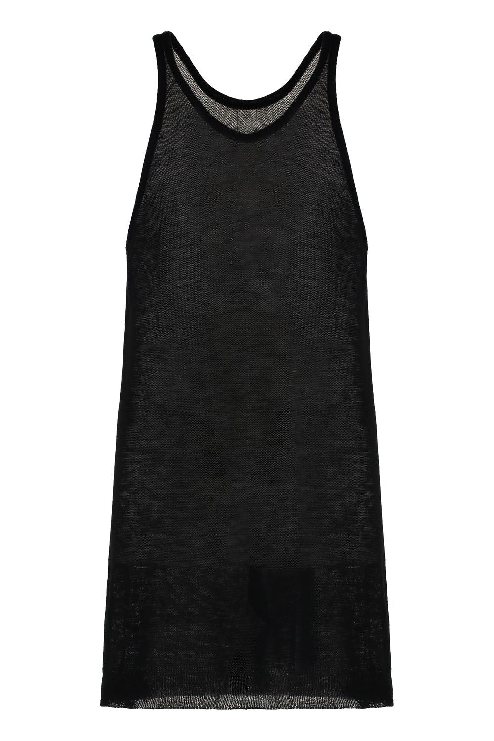 RICK OWENS Ribbed Knit Edge Tank Top - SS24