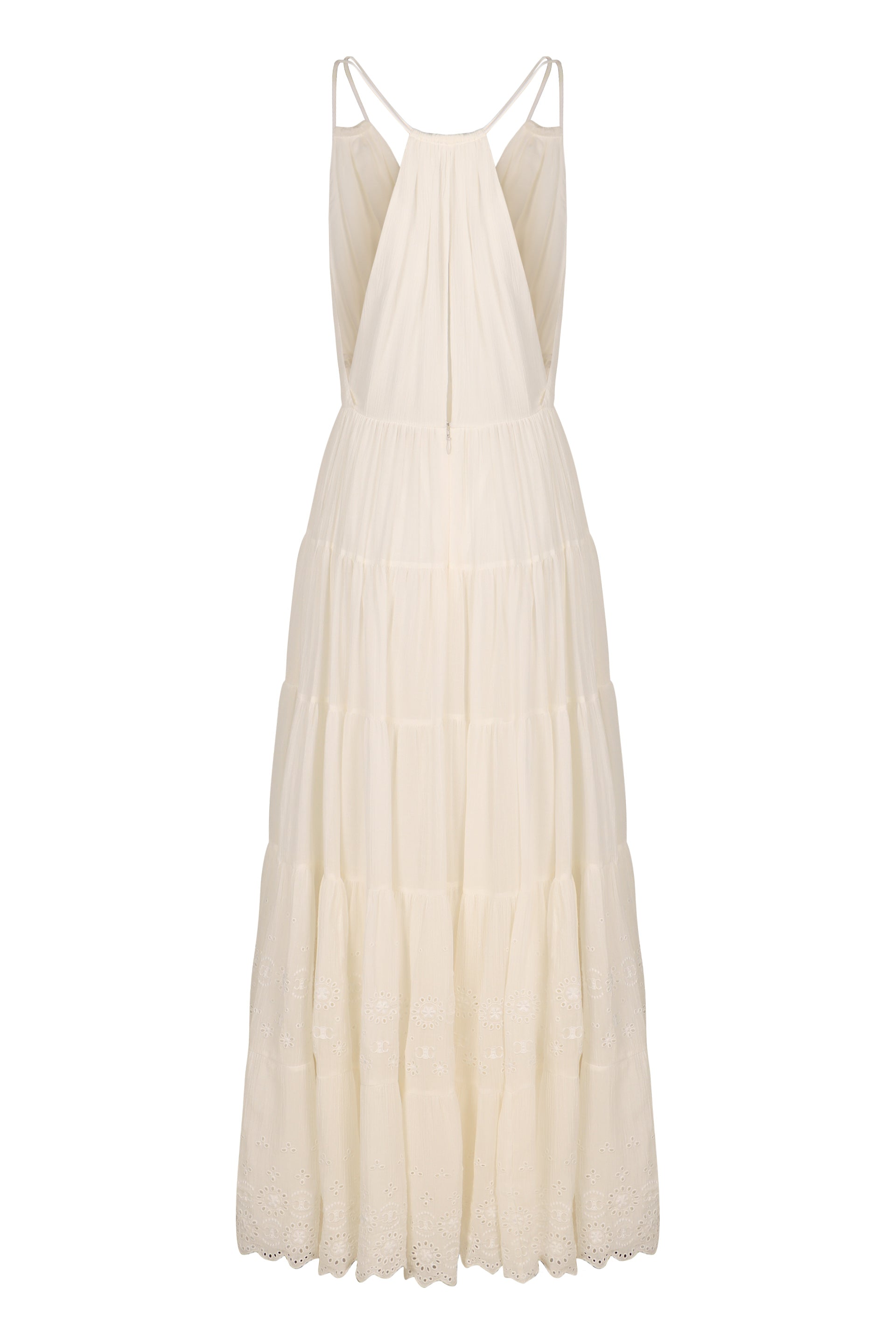 CELINE Maxi Dress with Gathered Waistline