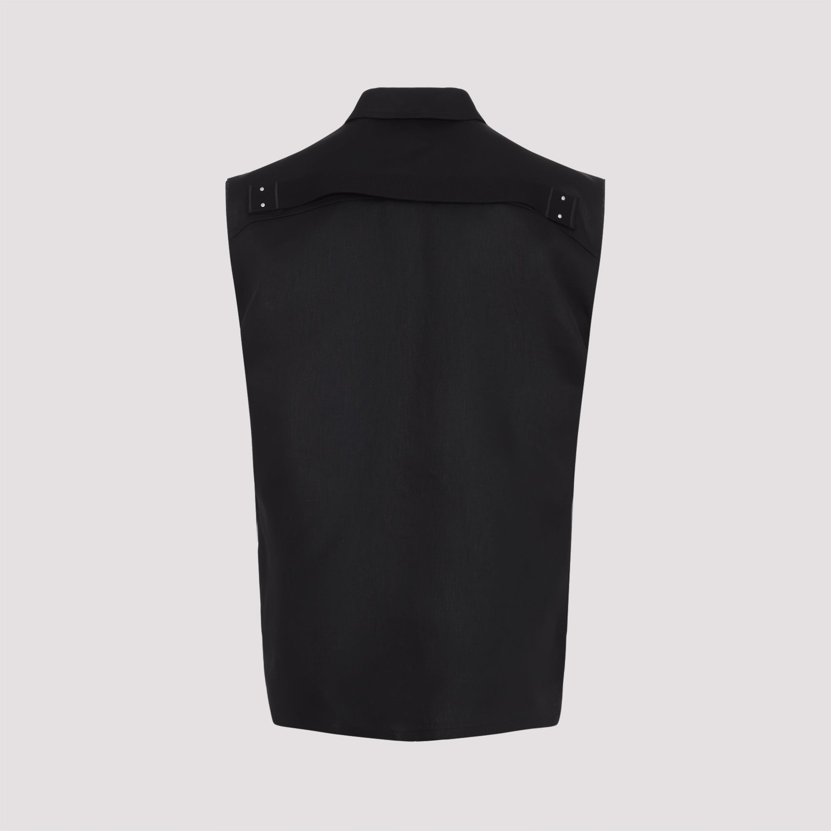 RICK OWENS Sleeveless Linen Shirt for Men - Minimalist Design