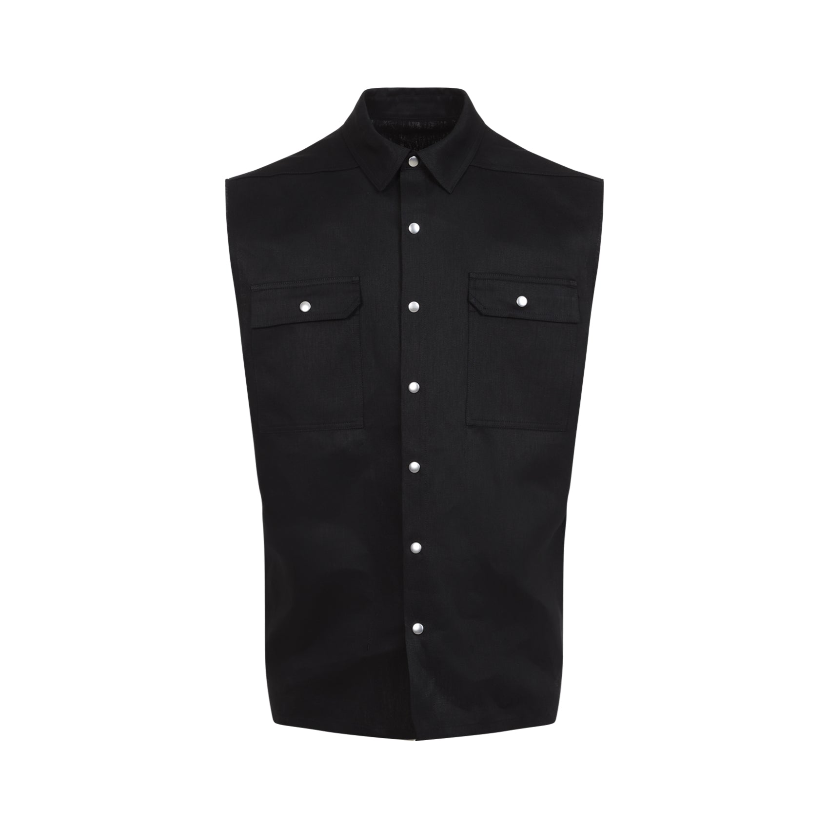 RICK OWENS Sleeveless Linen Shirt for Men - Minimalist Design