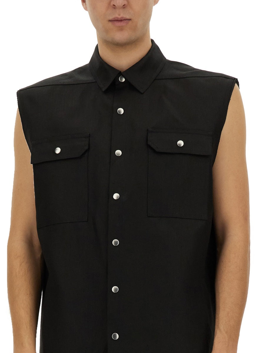 RICK OWENS Sleeveless Outershirt Jumbo - Size 48