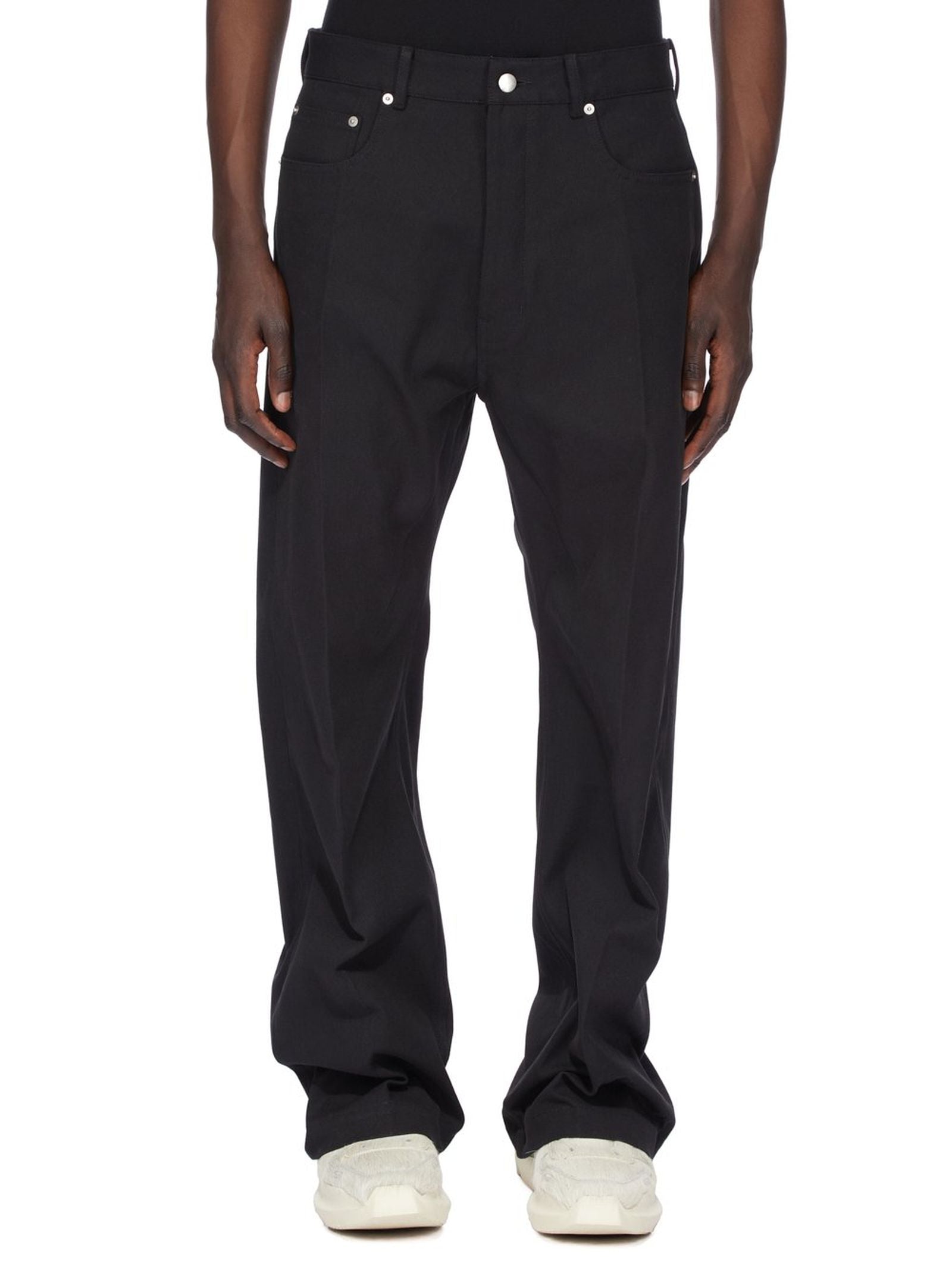 RICK OWENS Low-Rise Cotton Jeans - Size 31