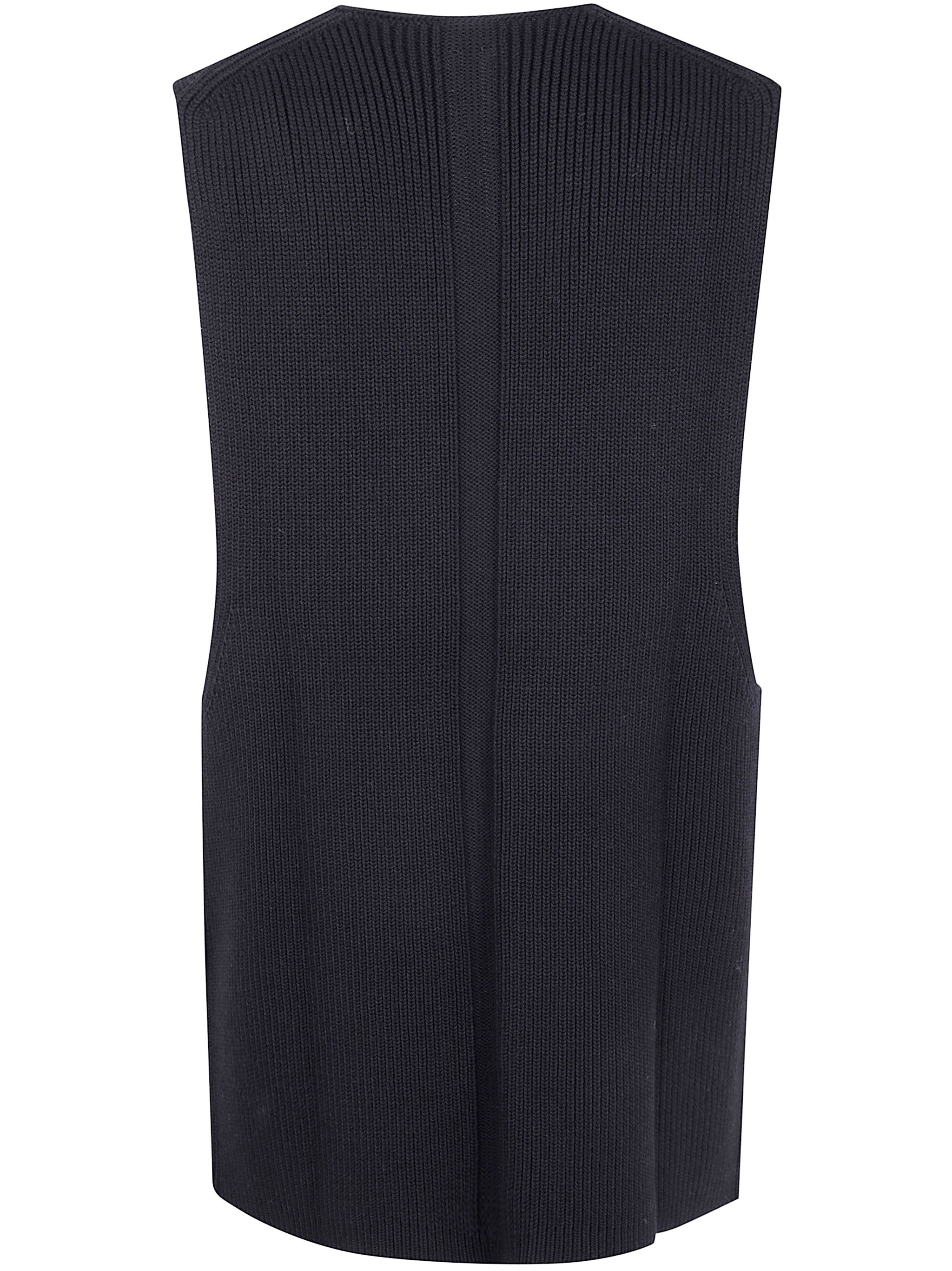 RICK OWENS V-Neck Knit Top for Men - FW25 Collection