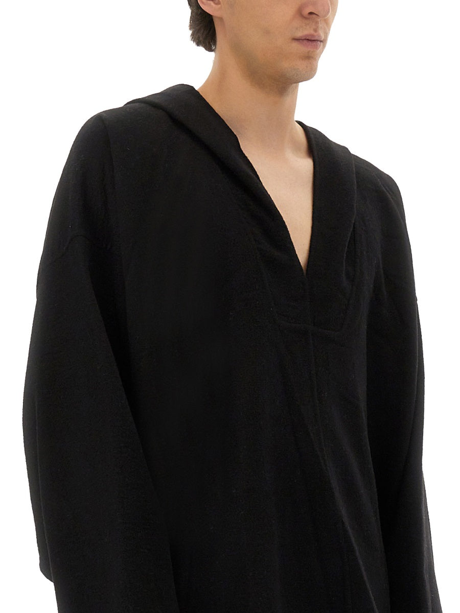 RICK OWENS Hooded Caftan for Men - FW25 Collection
