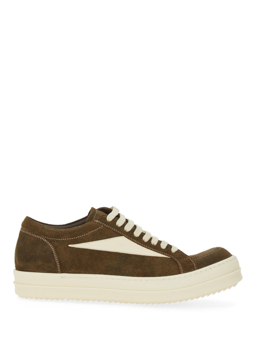 RICK OWENS Low-Top Vintage Suede Sneakers for Men