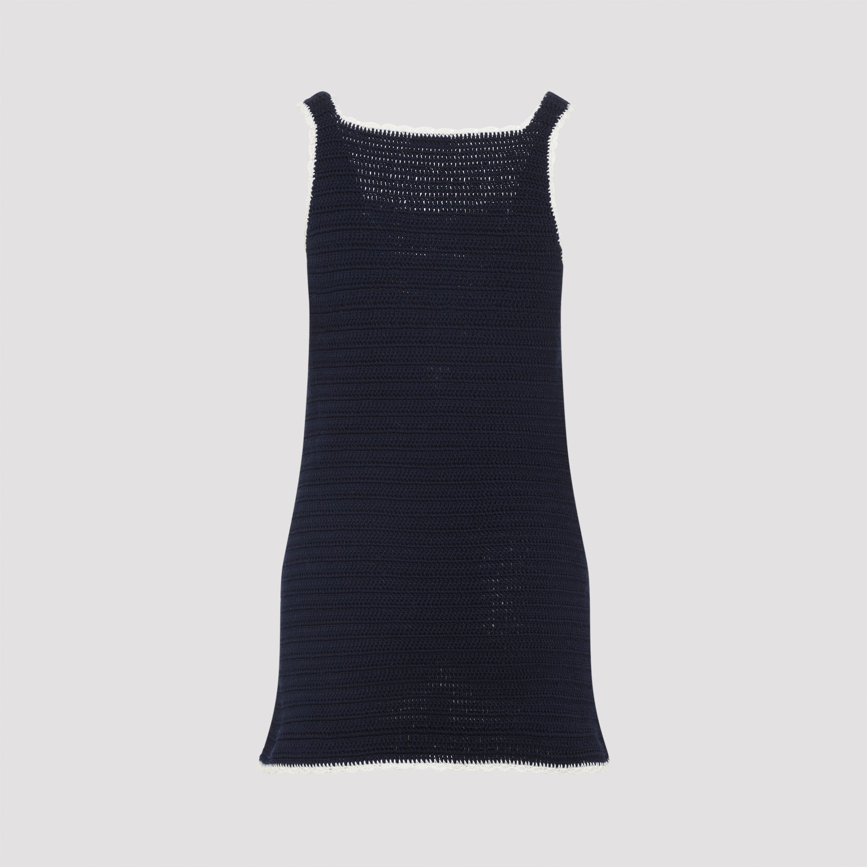 CELINE Triomphe Cotton Mini Dress