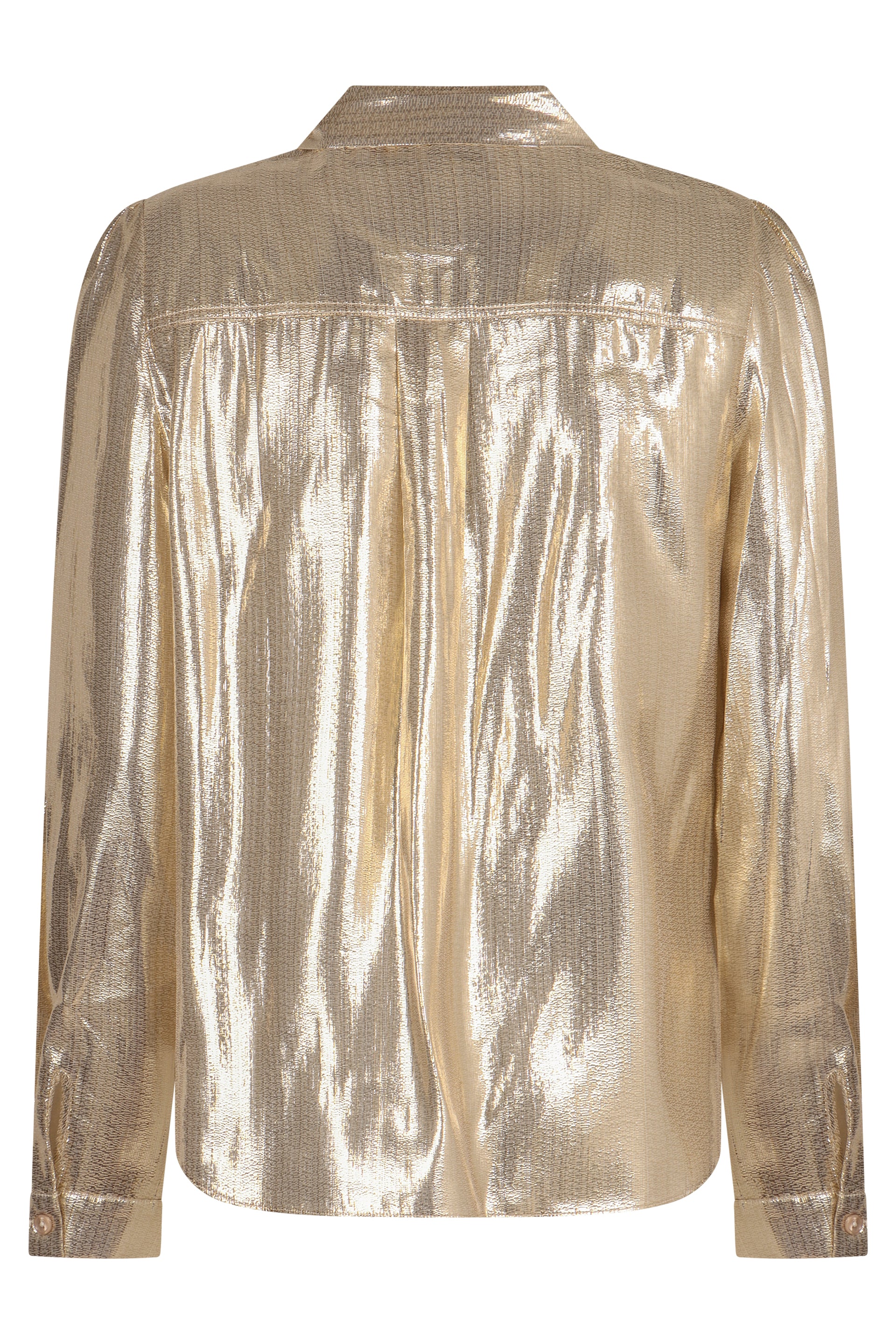 SELF-PORTRAIT Luxe Lamé Top with Bow Detail