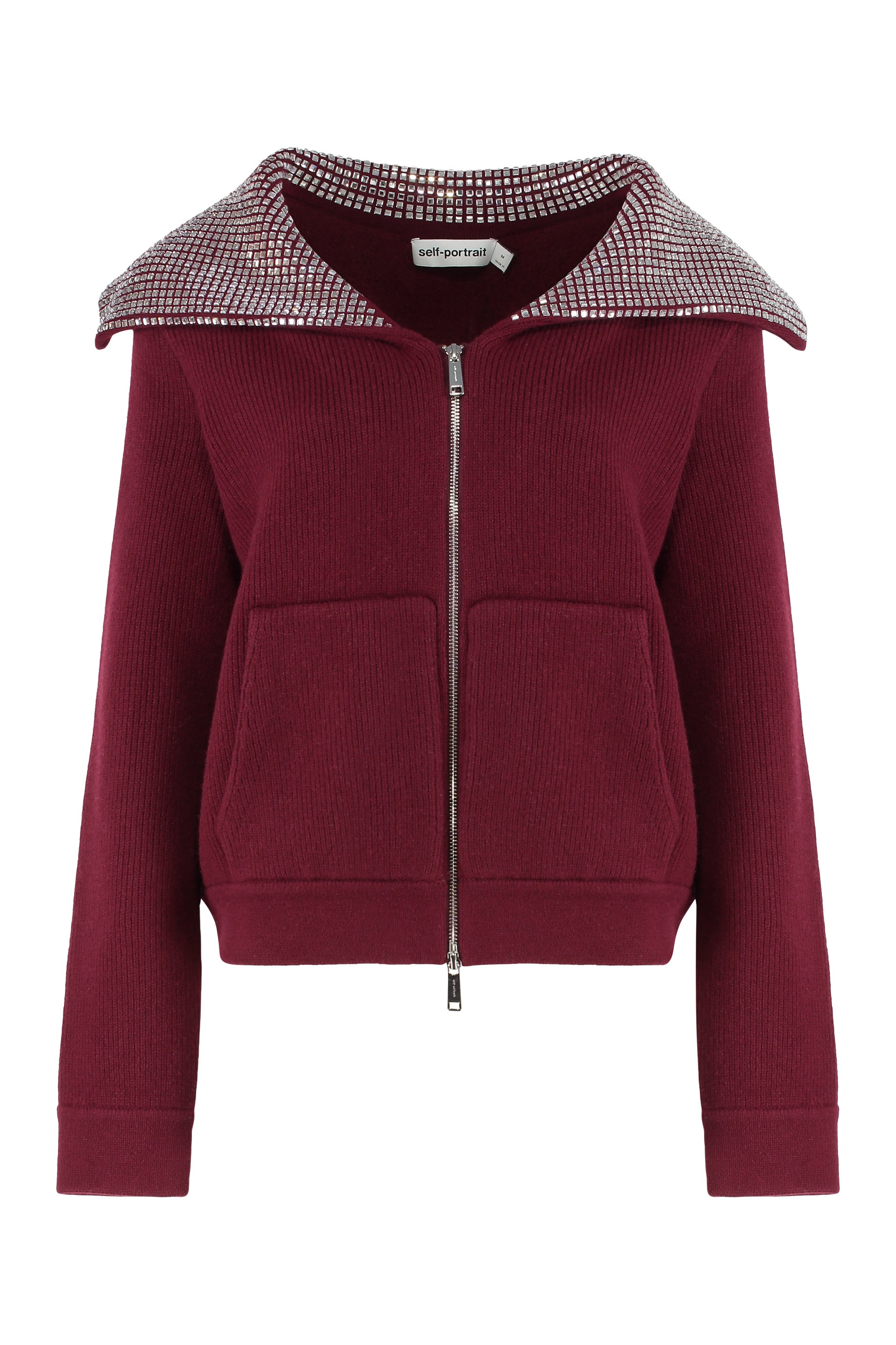 SELF-PORTRAIT Zipper Knit Jacket