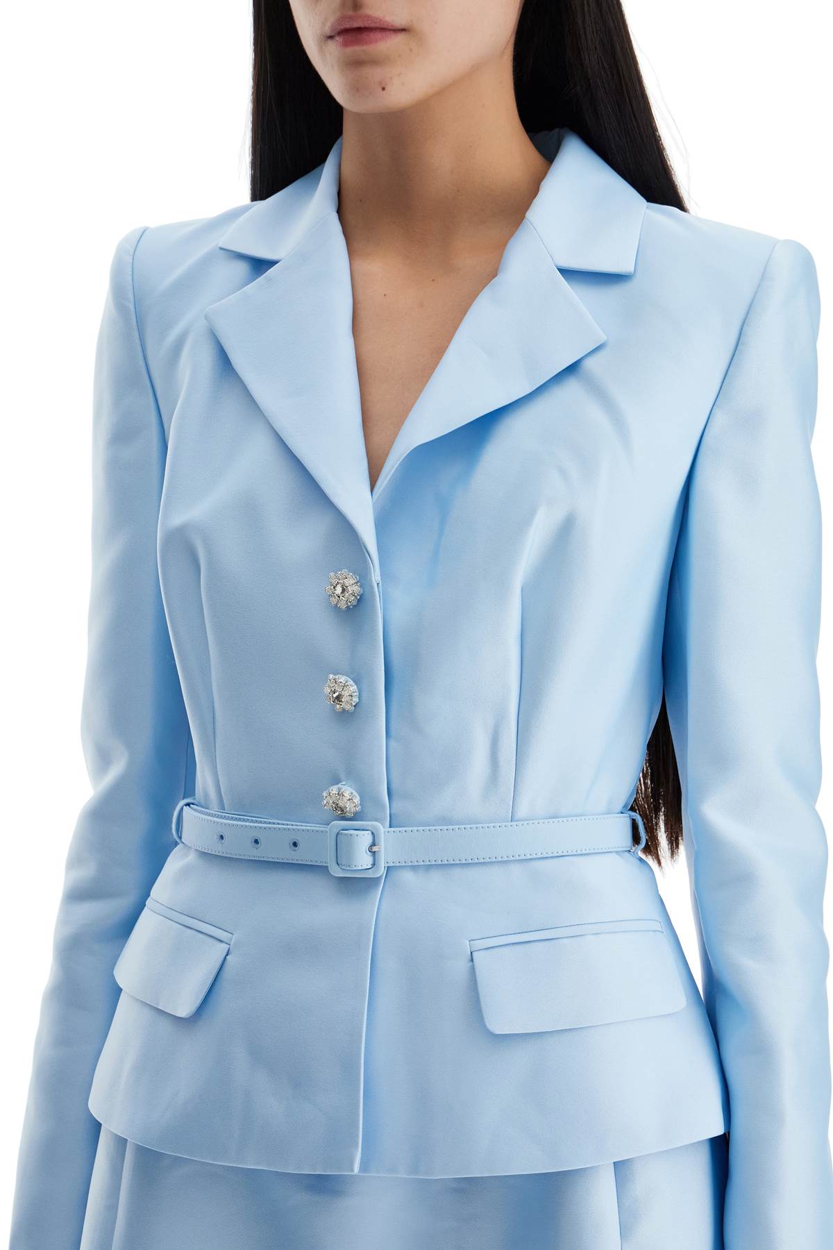 SELF-PORTRAIT Taffeta Midi Dress - Size 6