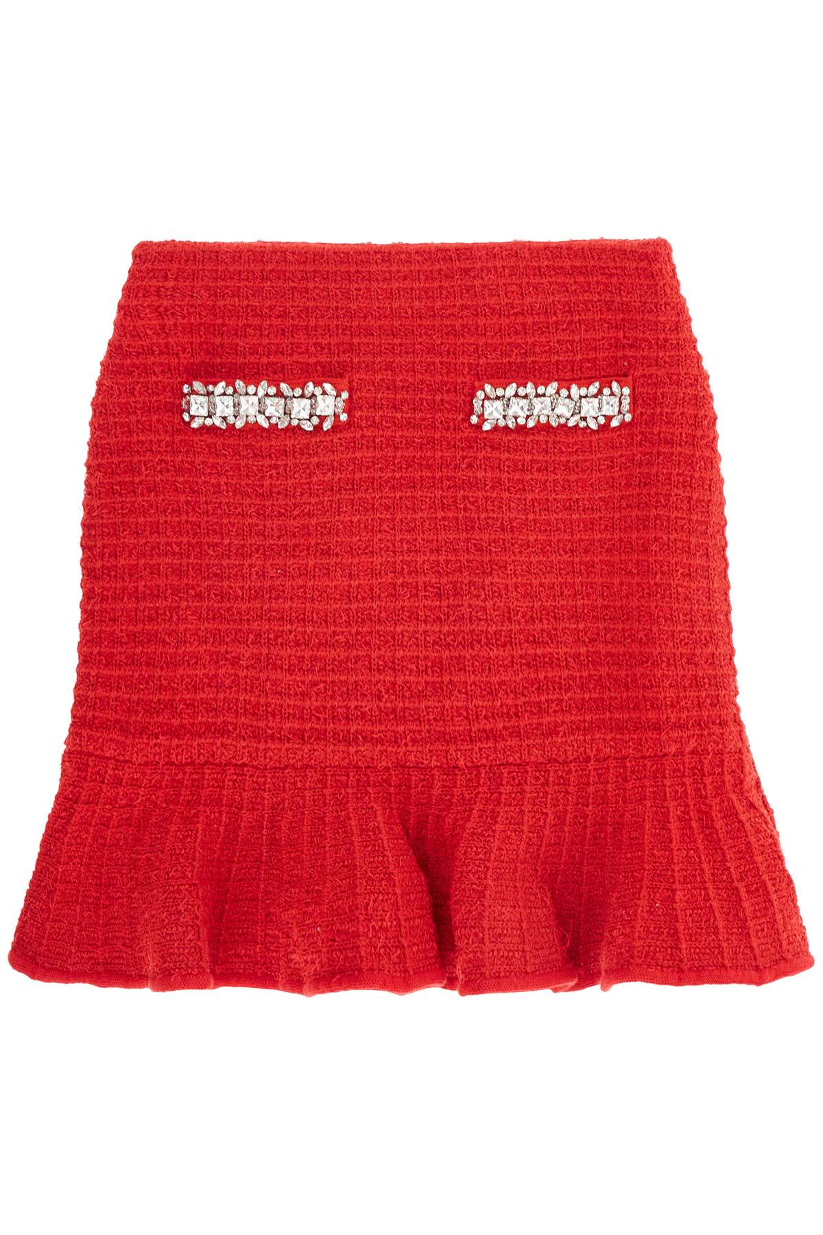 SELF-PORTRAIT Textured Knit Mini Skirt - Size S