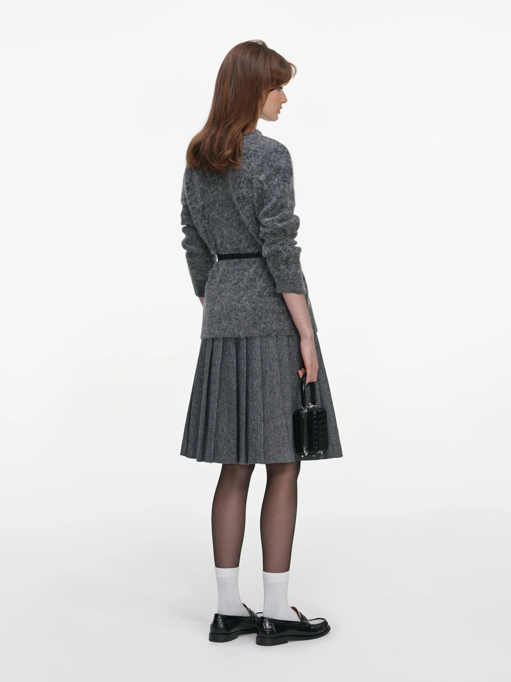 SELF-PORTRAIT Crystal Trim Knit Cardigan - Size S