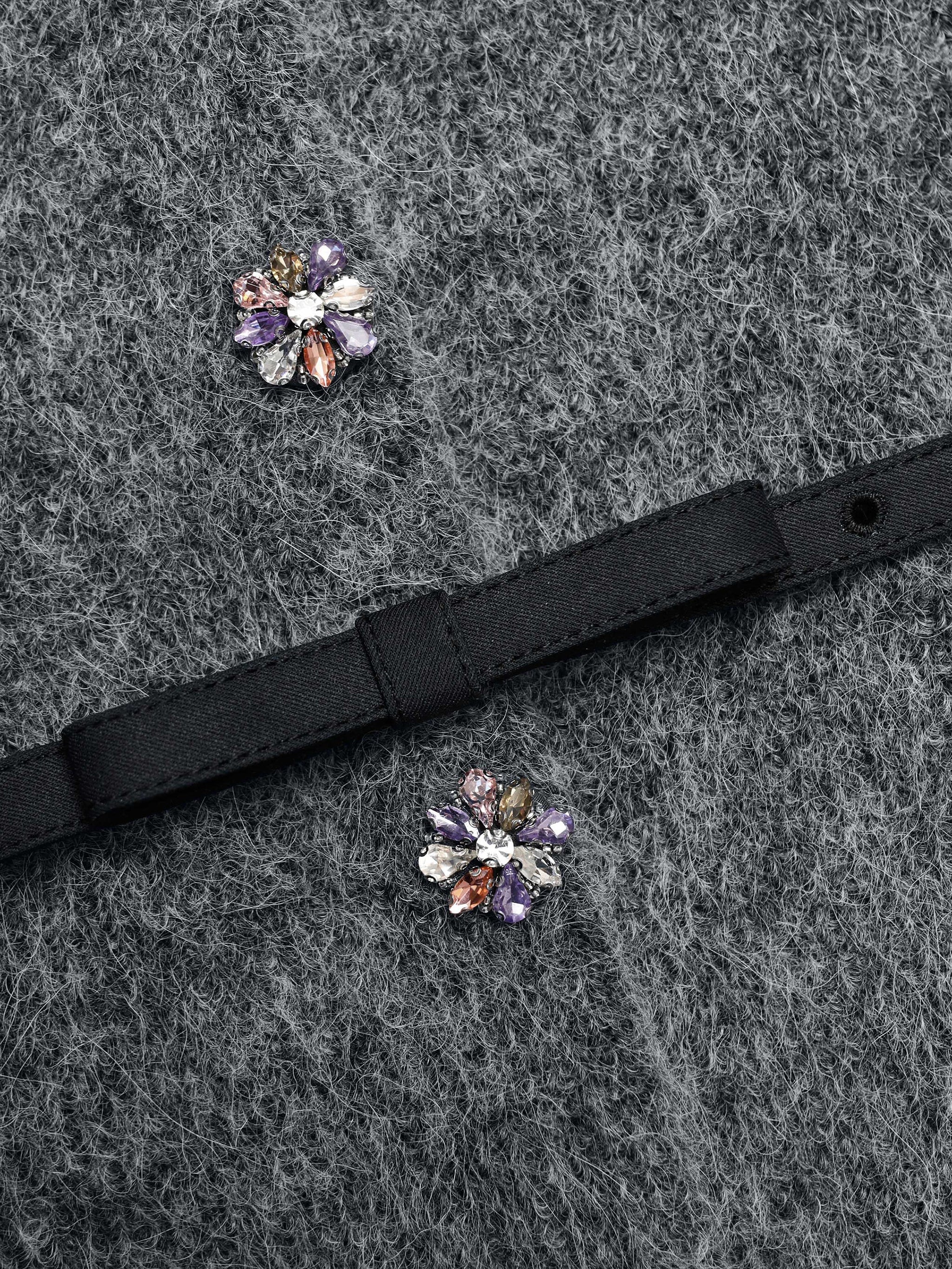 SELF-PORTRAIT Crystal Trim Knit Cardigan - Size S