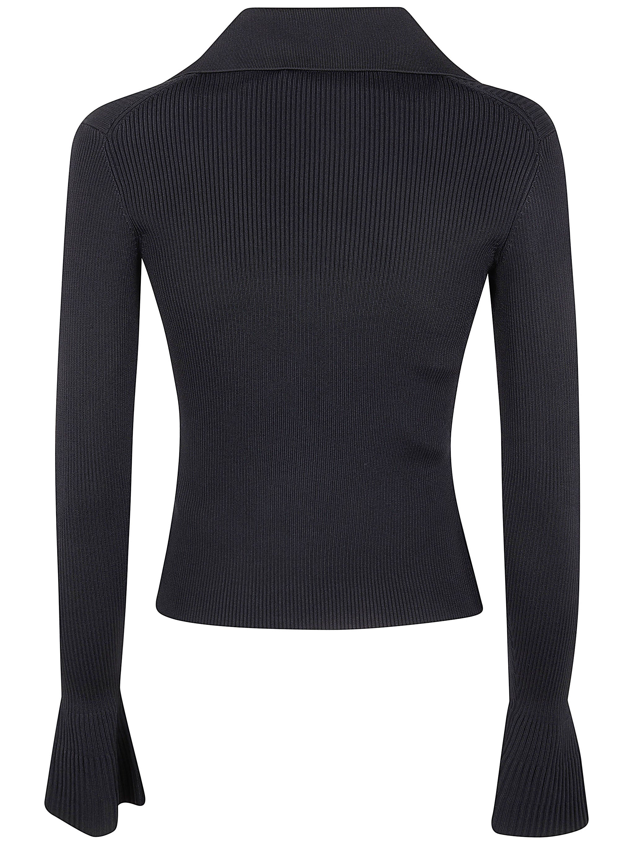 SELF-PORTRAIT Button Down Knit Top