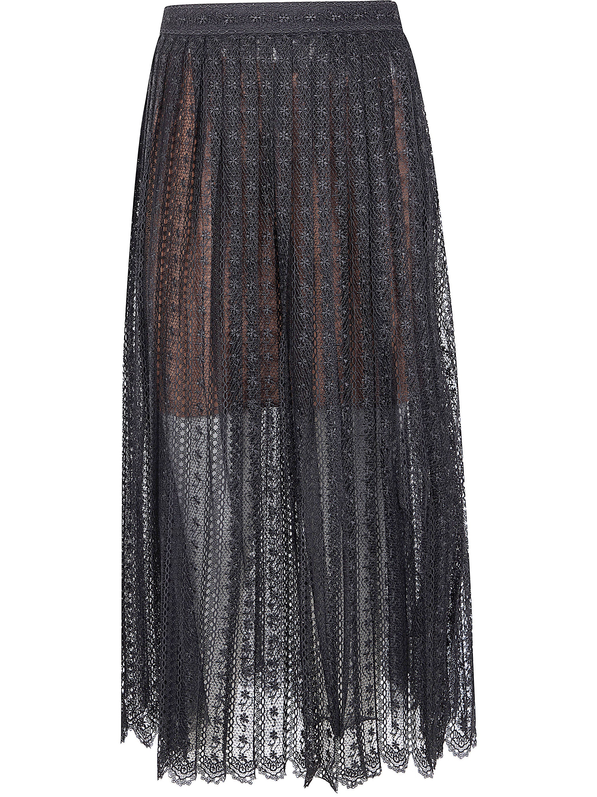 SELF-PORTRAIT Light Knit Lace Midi Skirt for Women
