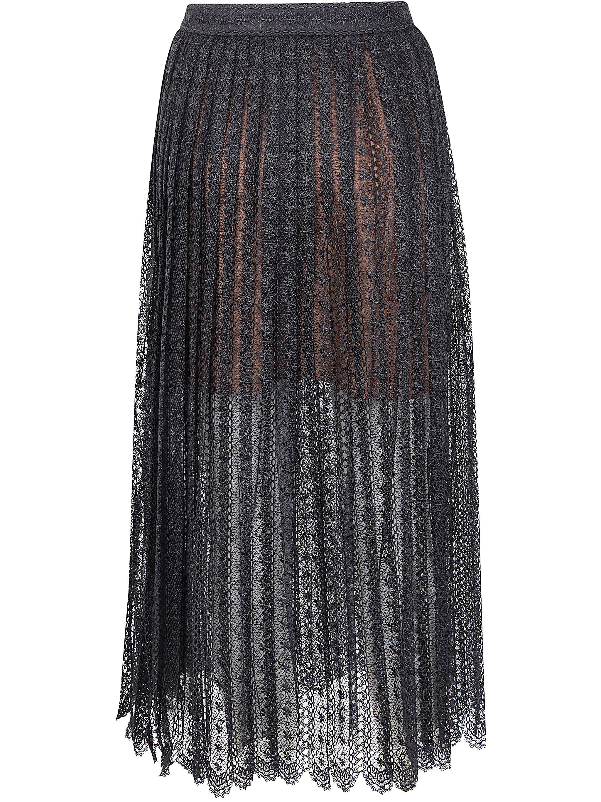 SELF-PORTRAIT Light Knit Lace Midi Skirt for Women