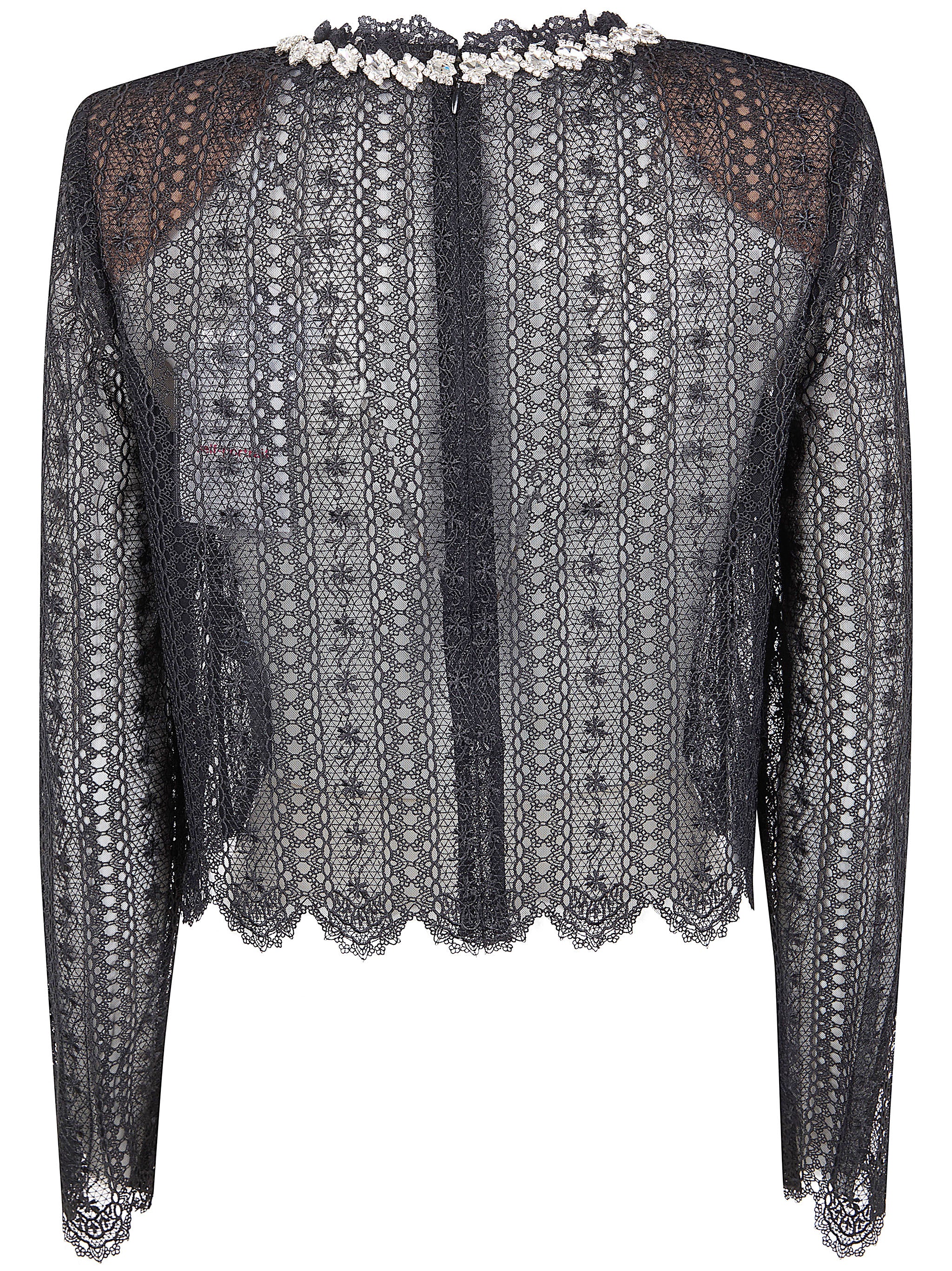 SELF-PORTRAIT Light Knit Lace Top - Women’s Spring/Summer 2026