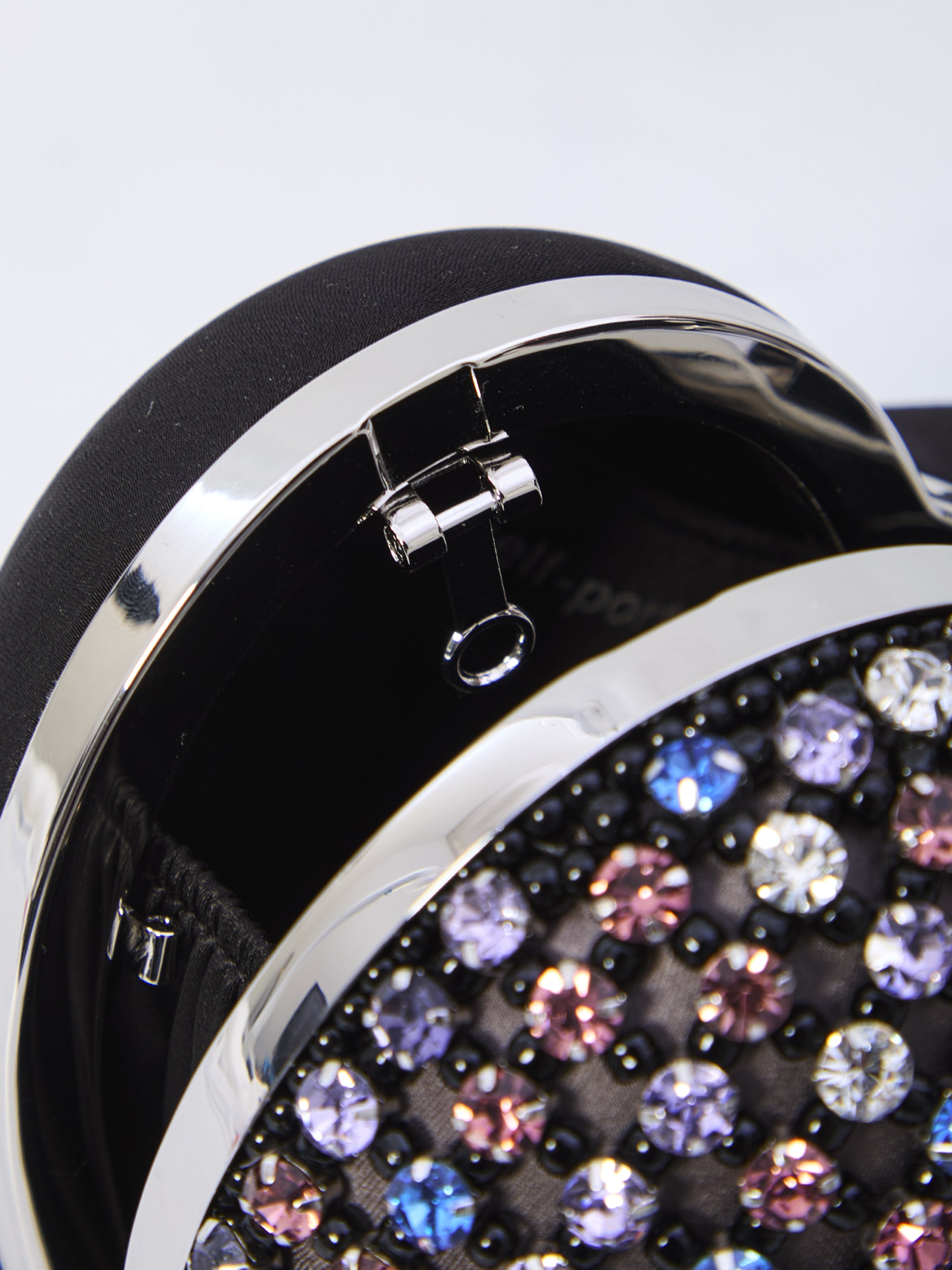 SELF-PORTRAIT Mini Crystal Heart Clutch Handbag