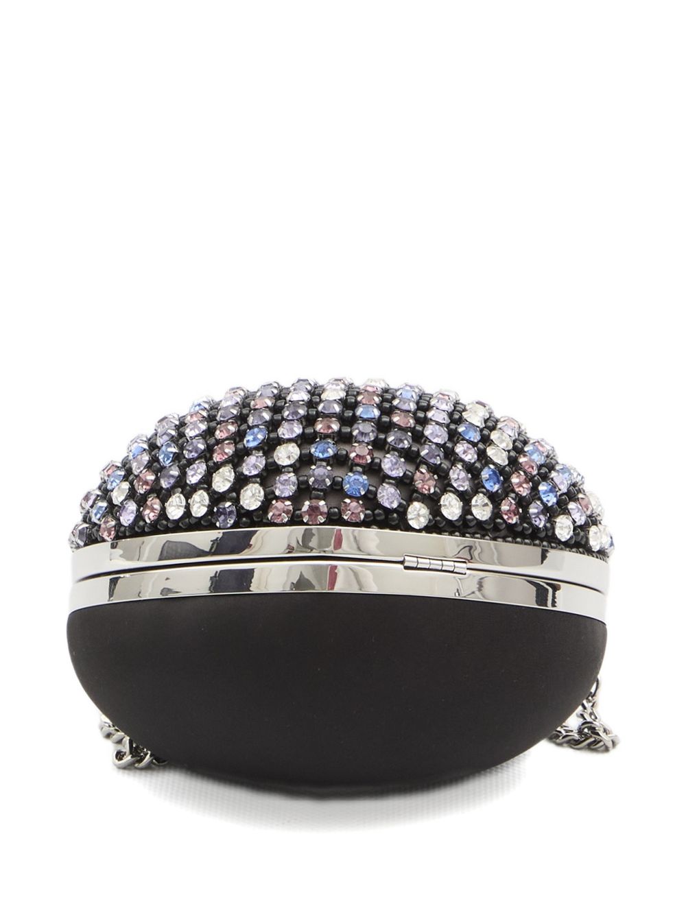 SELF-PORTRAIT Crystal Embellished Mini Clutch with Removable Chain Strap