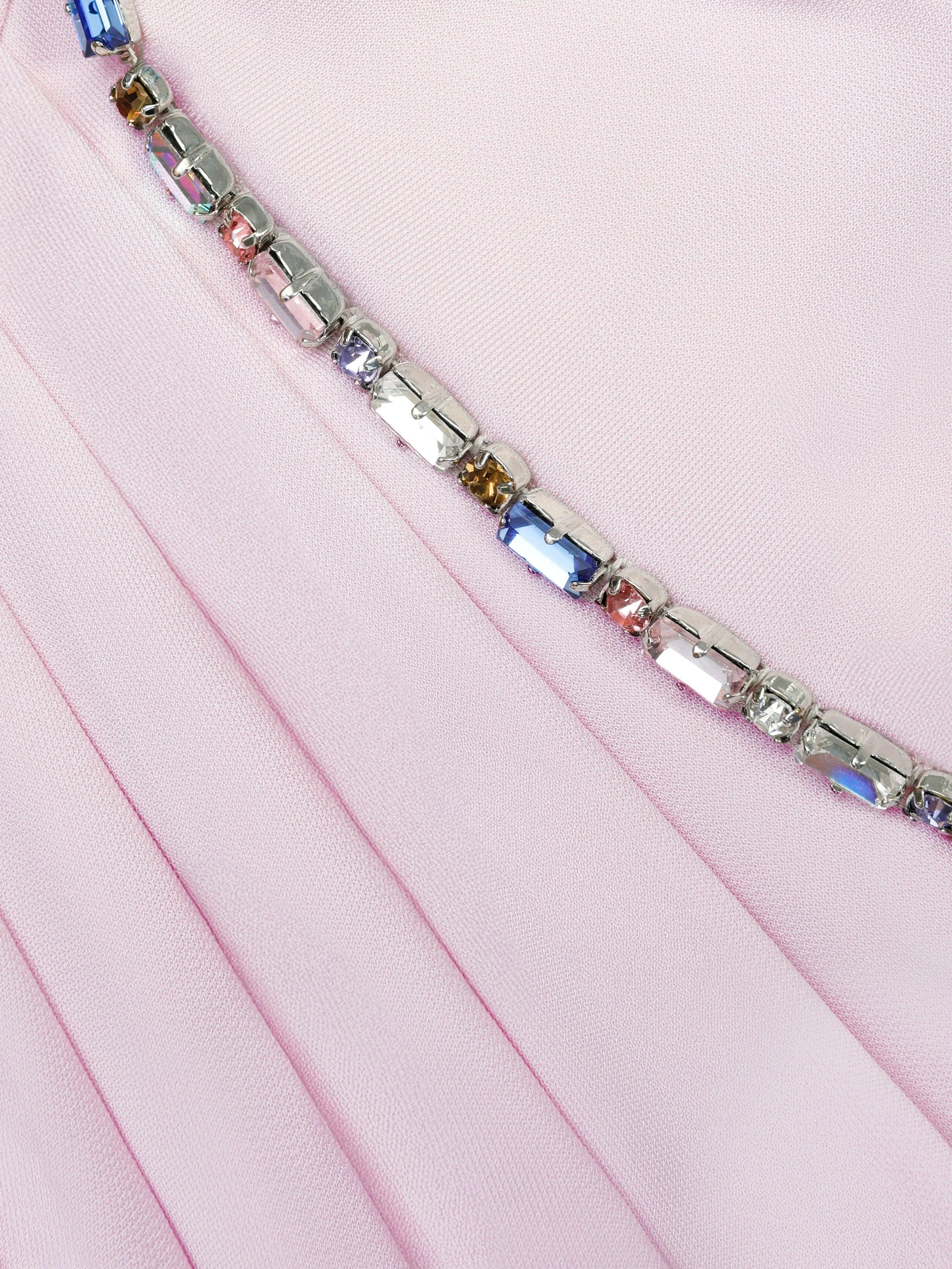 SELF-PORTRAIT Asymmetrical Neckline Drape Maxi Dress UK Size 6