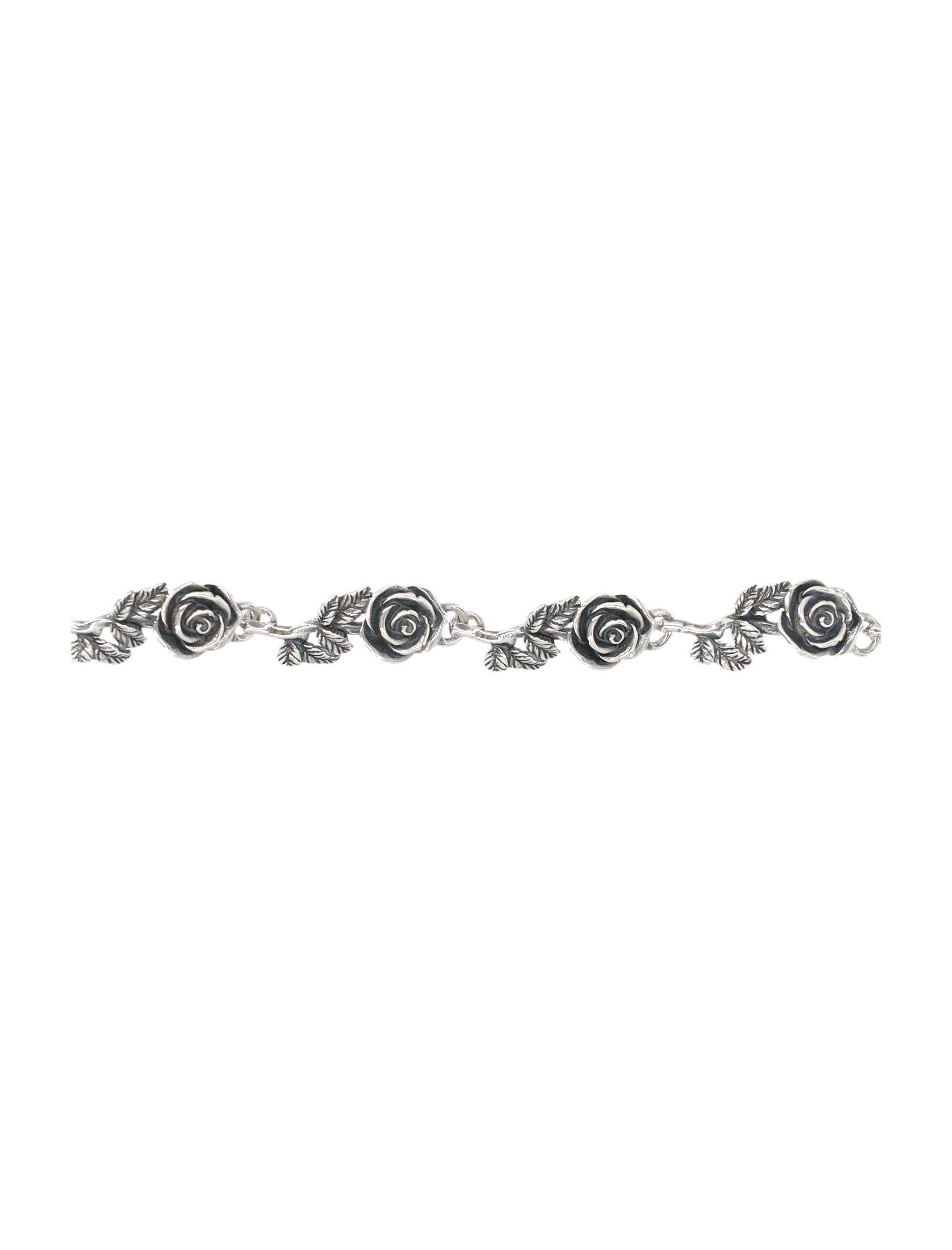 EMANUELE BICOCCHI Intricately Carved Multi-Roses Necklace - 50 cm