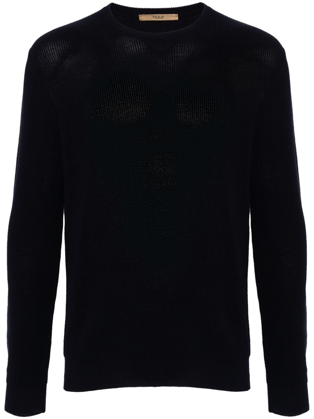 NUUR Long Sleeves Crew Neck Ribbed Sweater