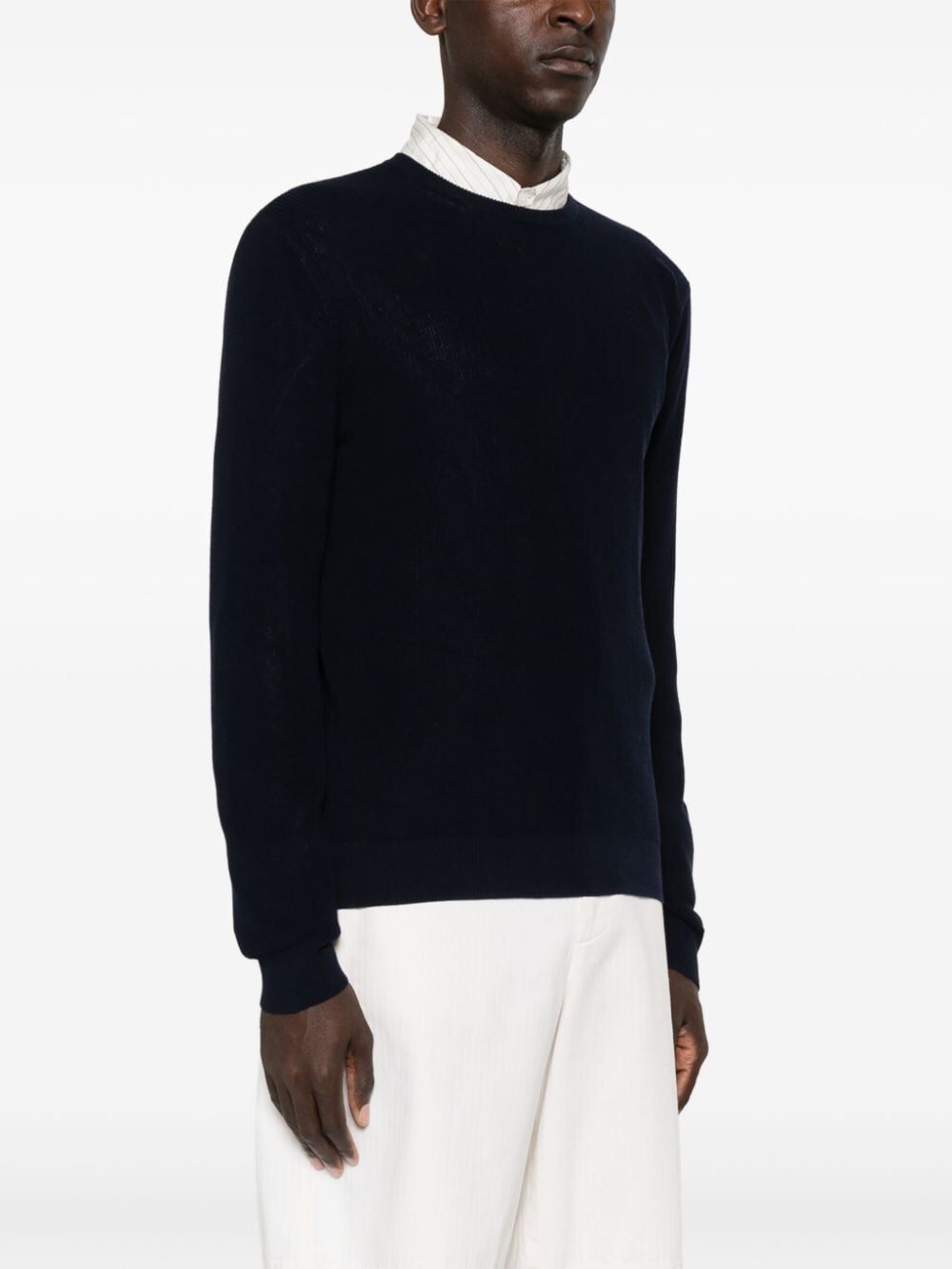 NUUR Long Sleeves Crew Neck Ribbed Sweater