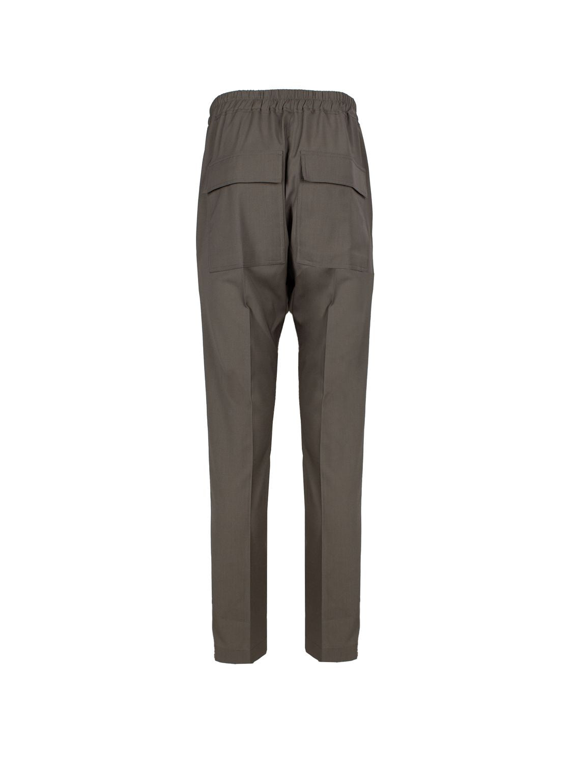 RICK OWENS Drawstring-Waist Straight-Leg Trousers - Men's Size 34