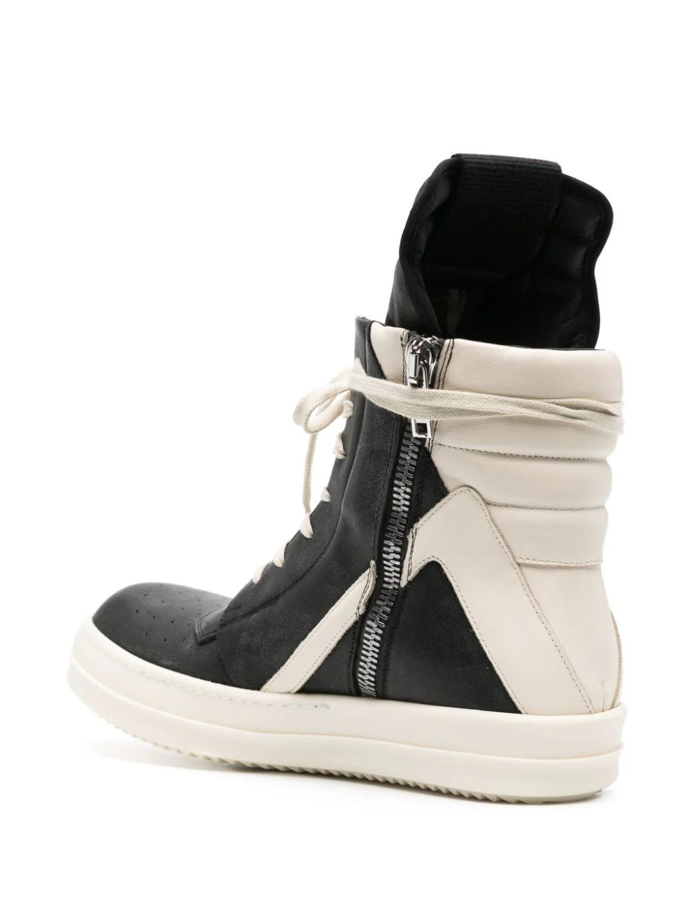 RICK OWENS Geometric High-Top Sneakers