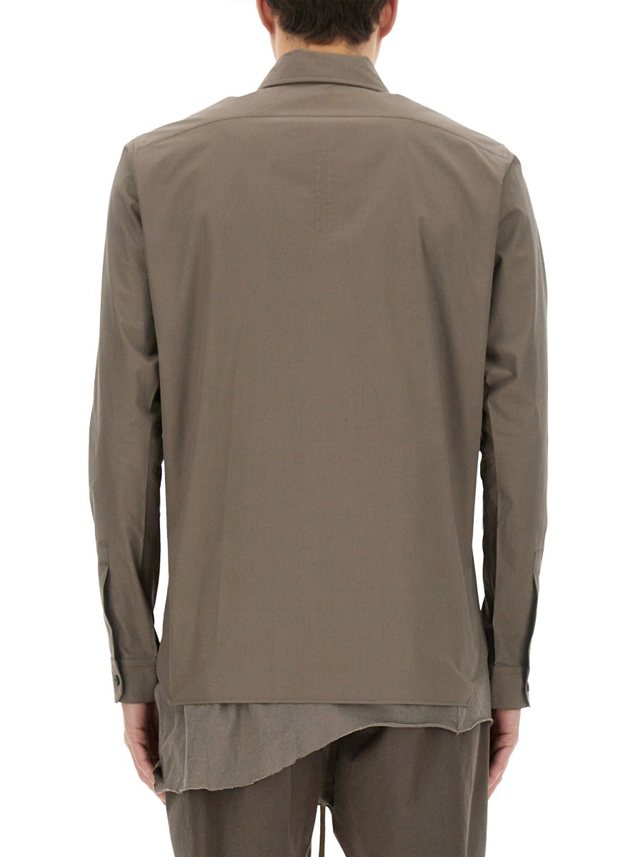 RICK OWENS Men's Work Shirt - Size 48