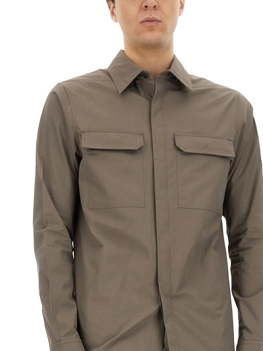 RICK OWENS Men's Work Shirt - Size 48