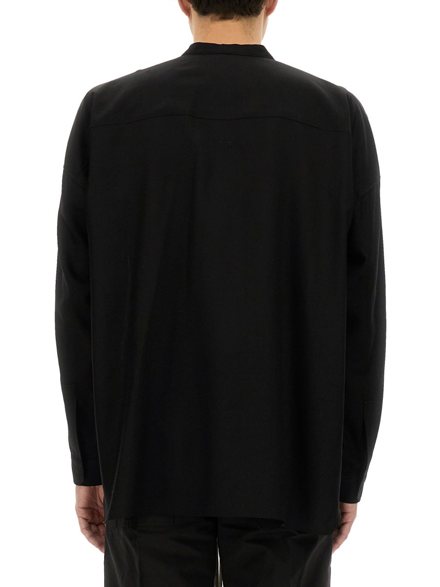 RICK OWENS Men's New Wool Lido Larry Shirt