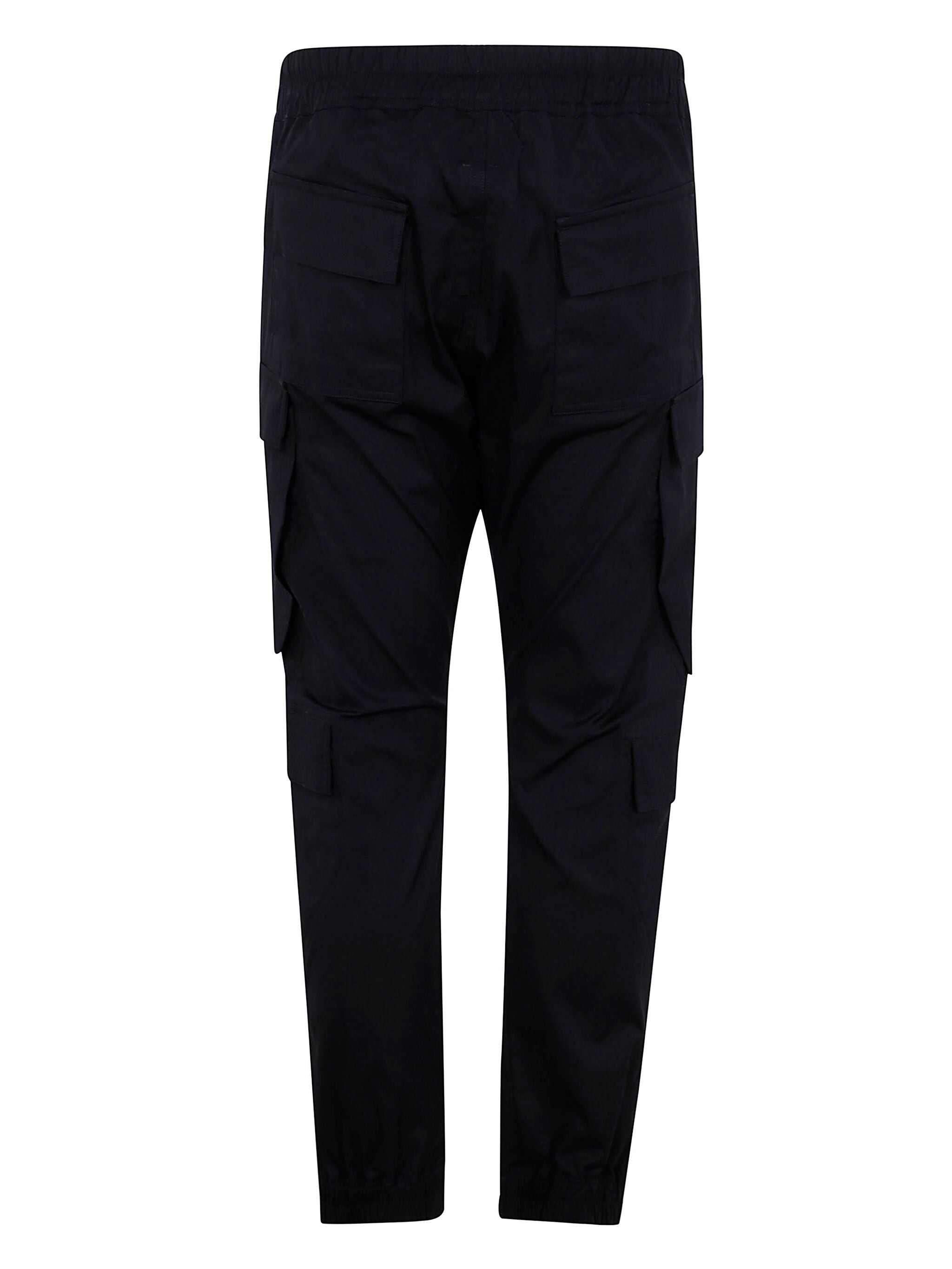 RICK OWENS Mega Cargo Pants with Drawstring Waist for Men