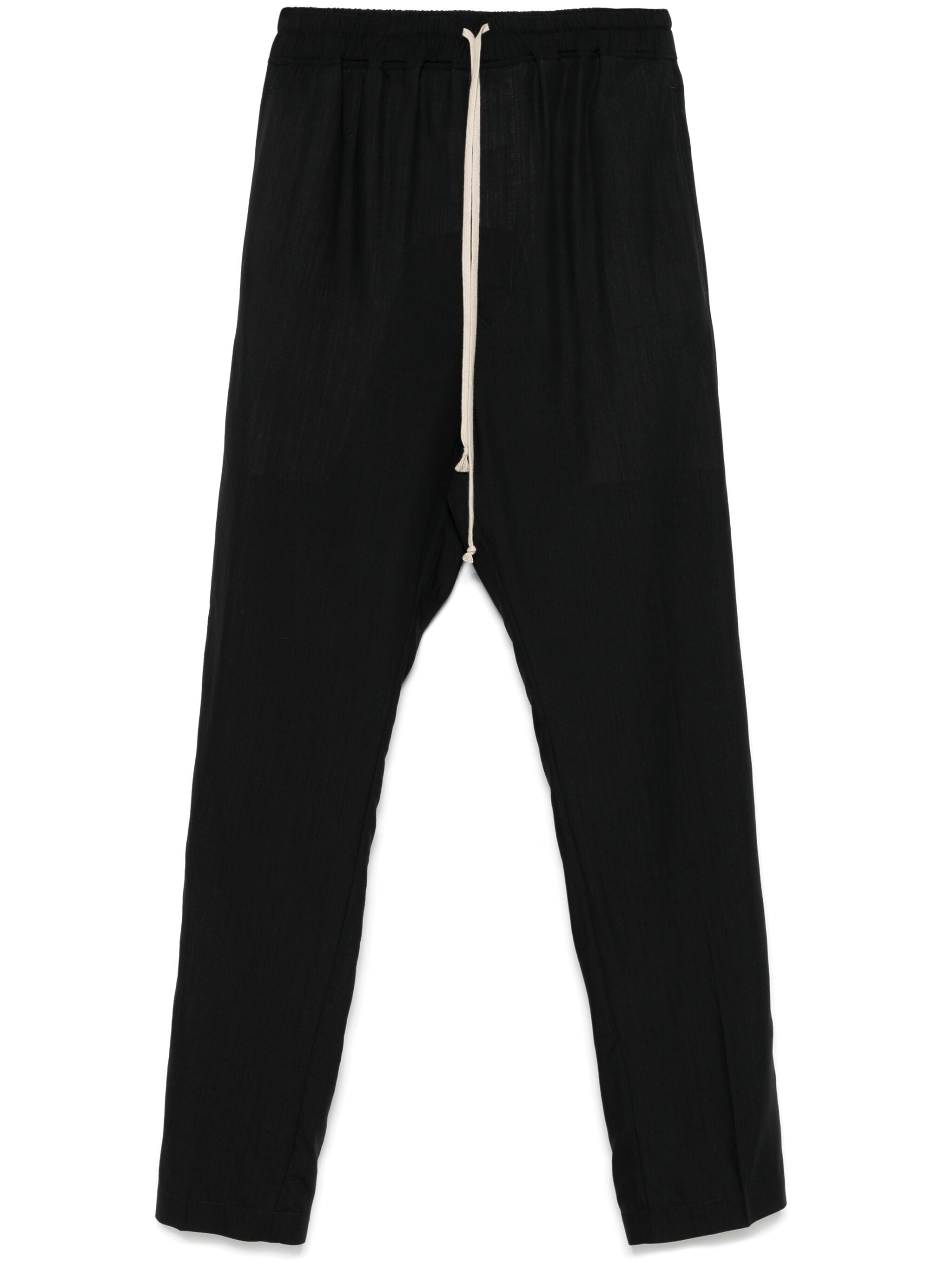 RICK OWENS Slim Long Drawstring Trousers