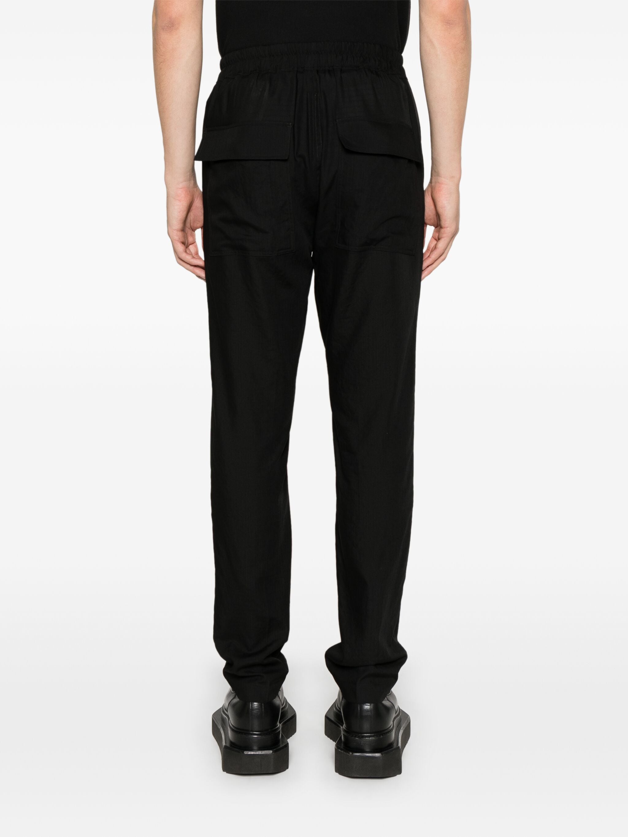 RICK OWENS Slim Long Drawstring Trousers